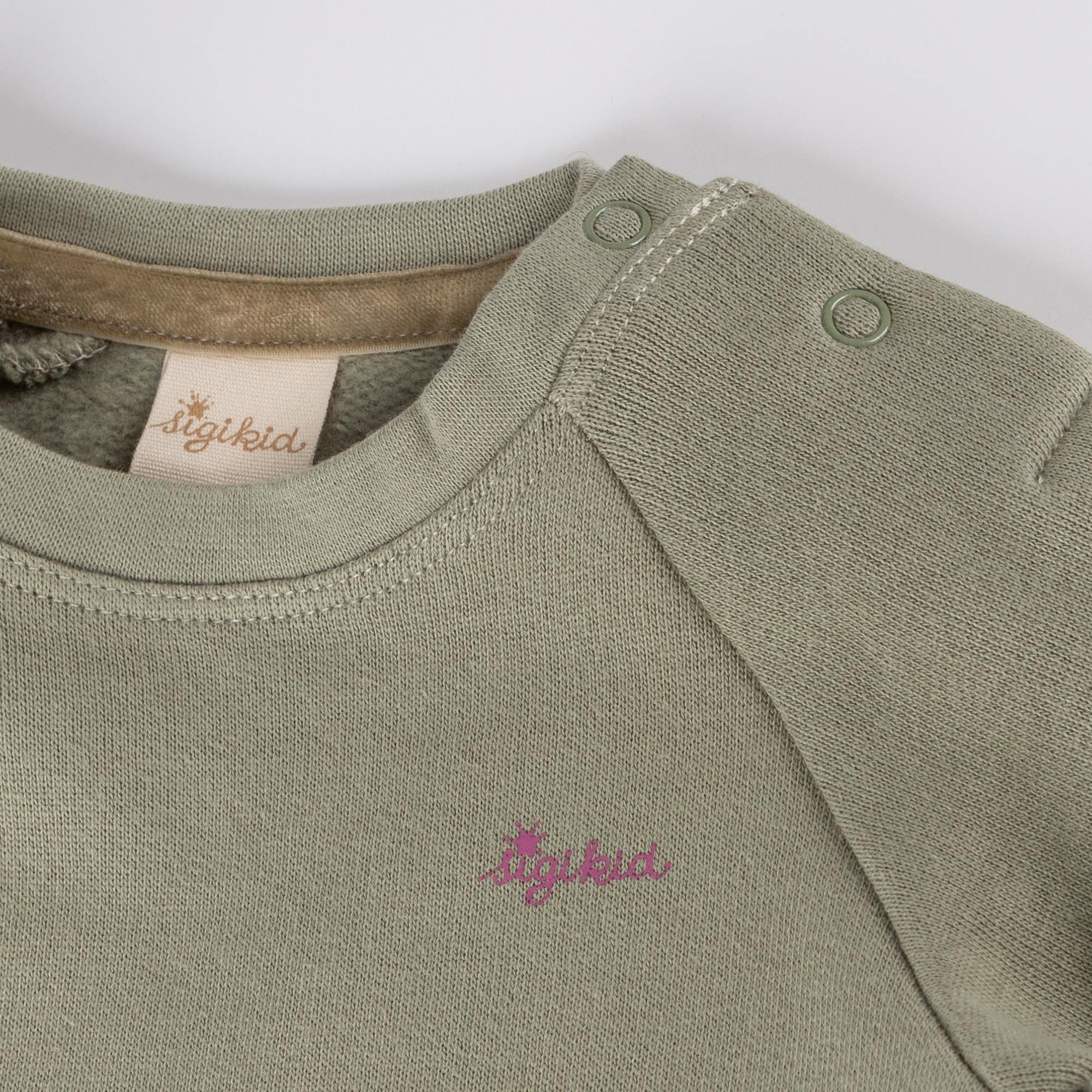 Baby Sweatshirt grün, Petit Croissant