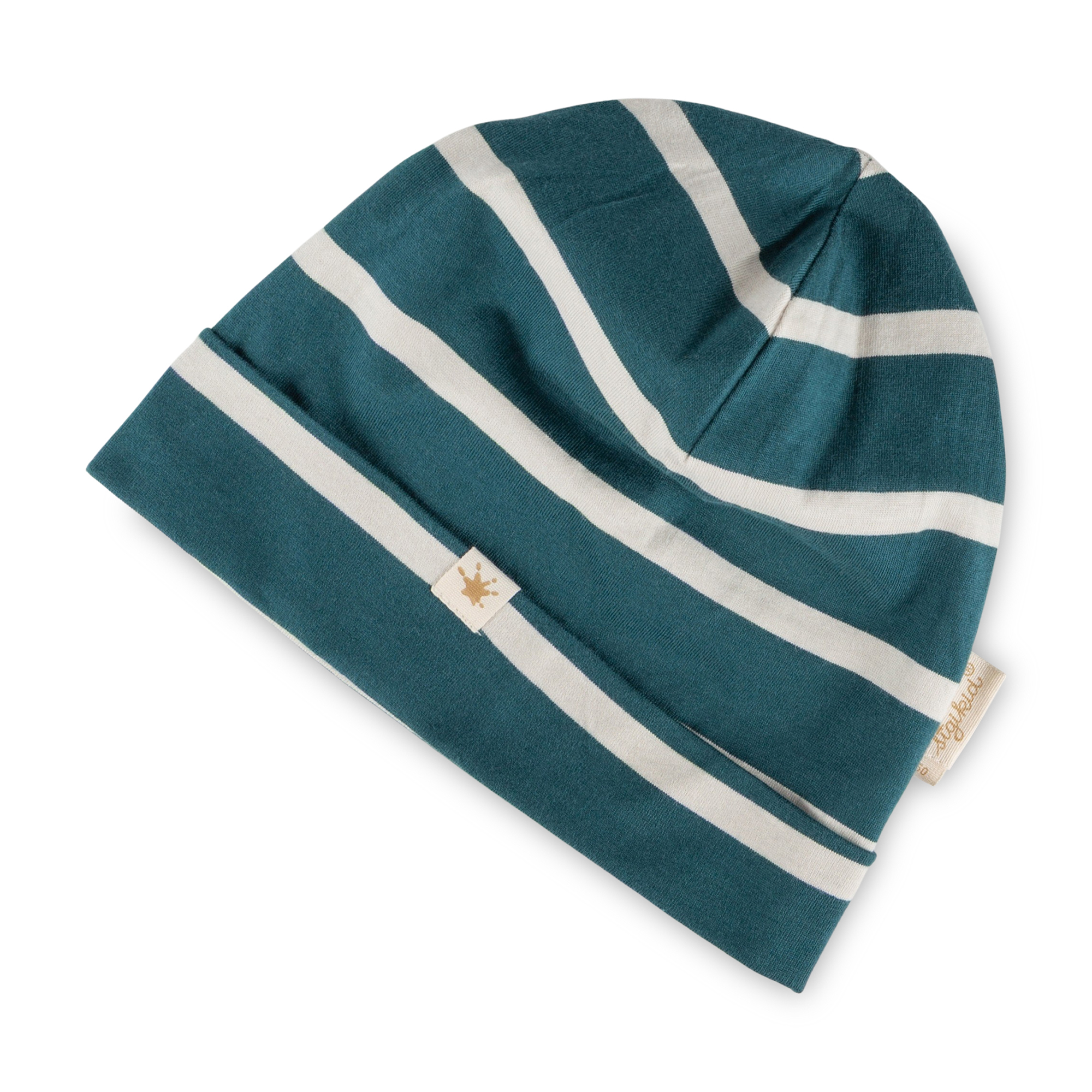 Striped children's beanie hat, Dino Fun