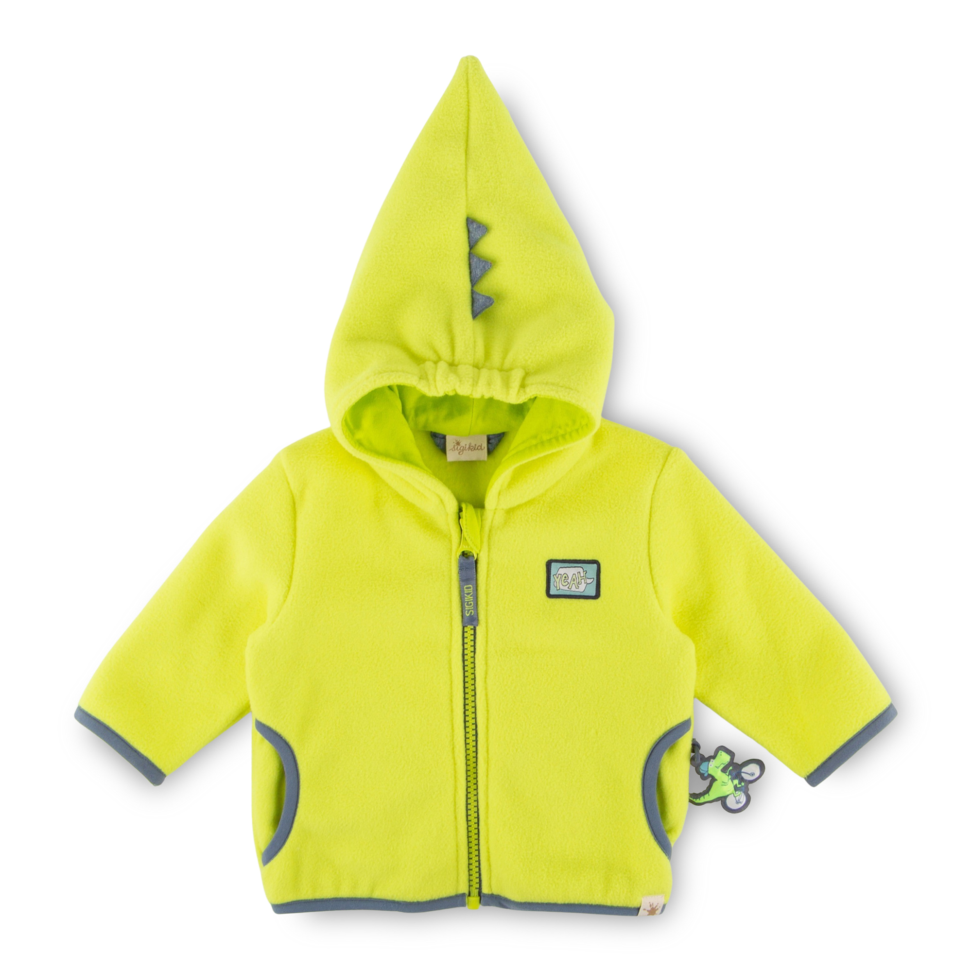 Baby Fleecejacke Sporty Dino, gelb Baby Fleecejacke Sporty Dino, gelb