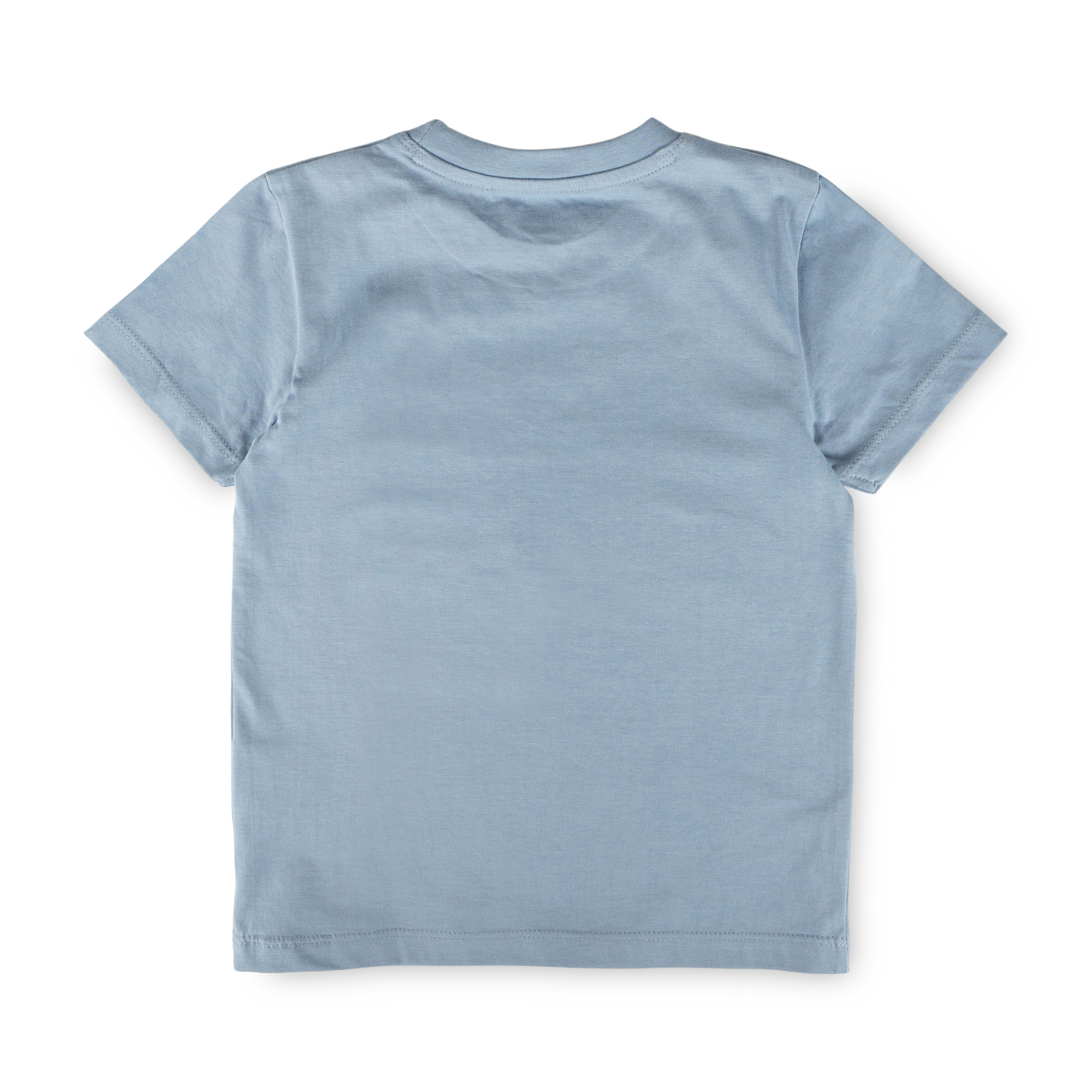 Children's short-sleeved pajamas whale, light blue