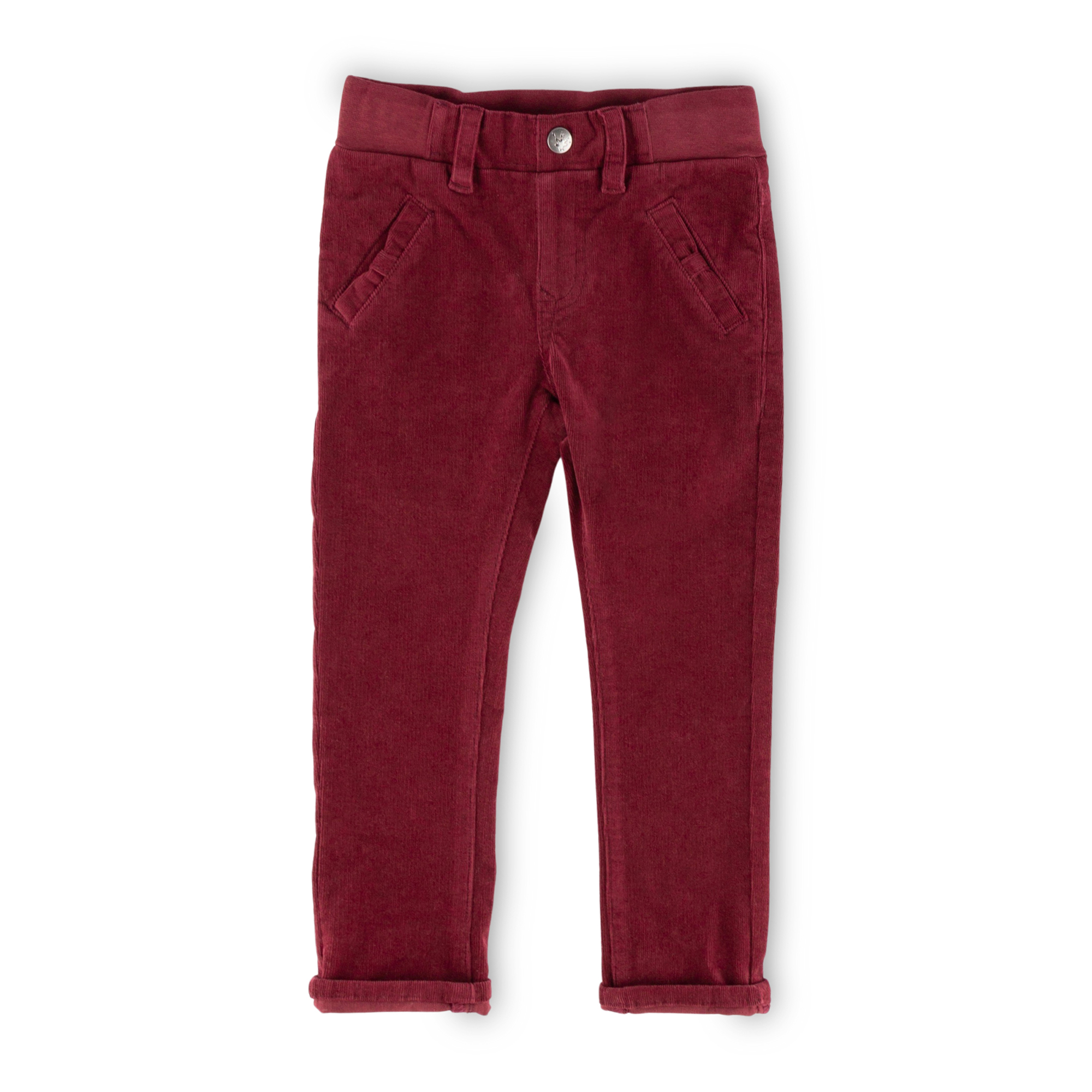Children's corduroy pants, dark red