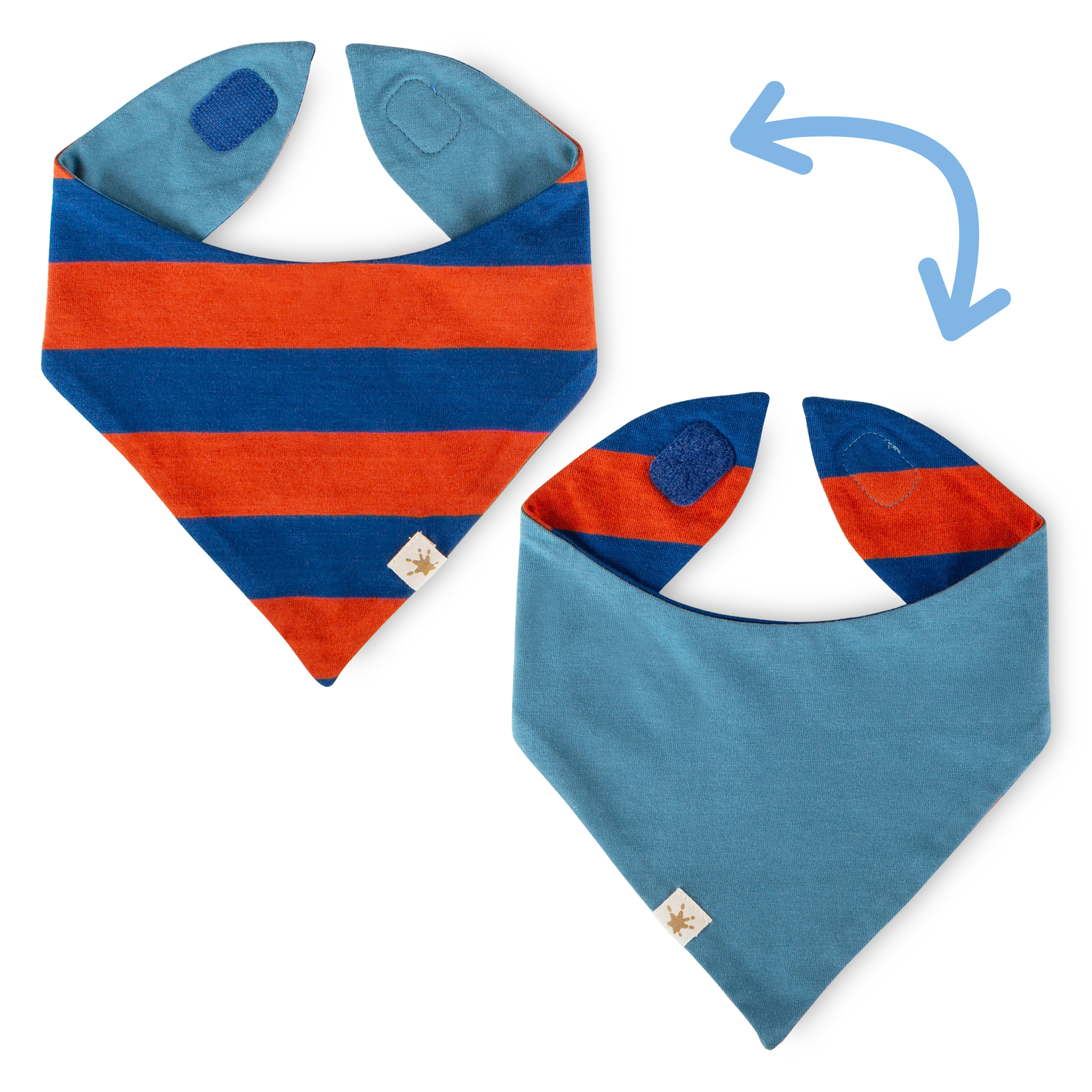 Baby Wendehalstuch, blau oder gestreift