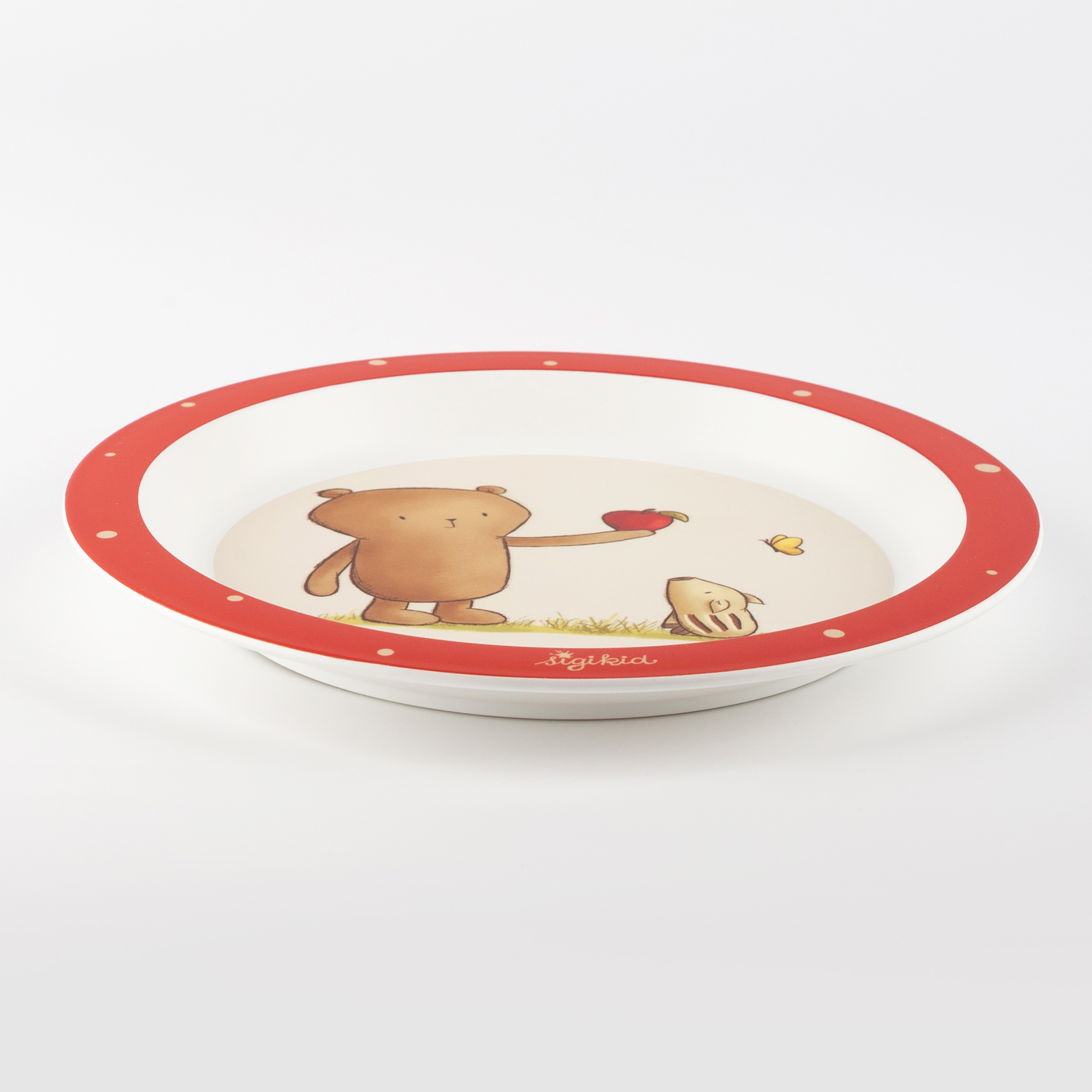 Children's plate beaverbear Mister O'Lui & Rupert, rPET