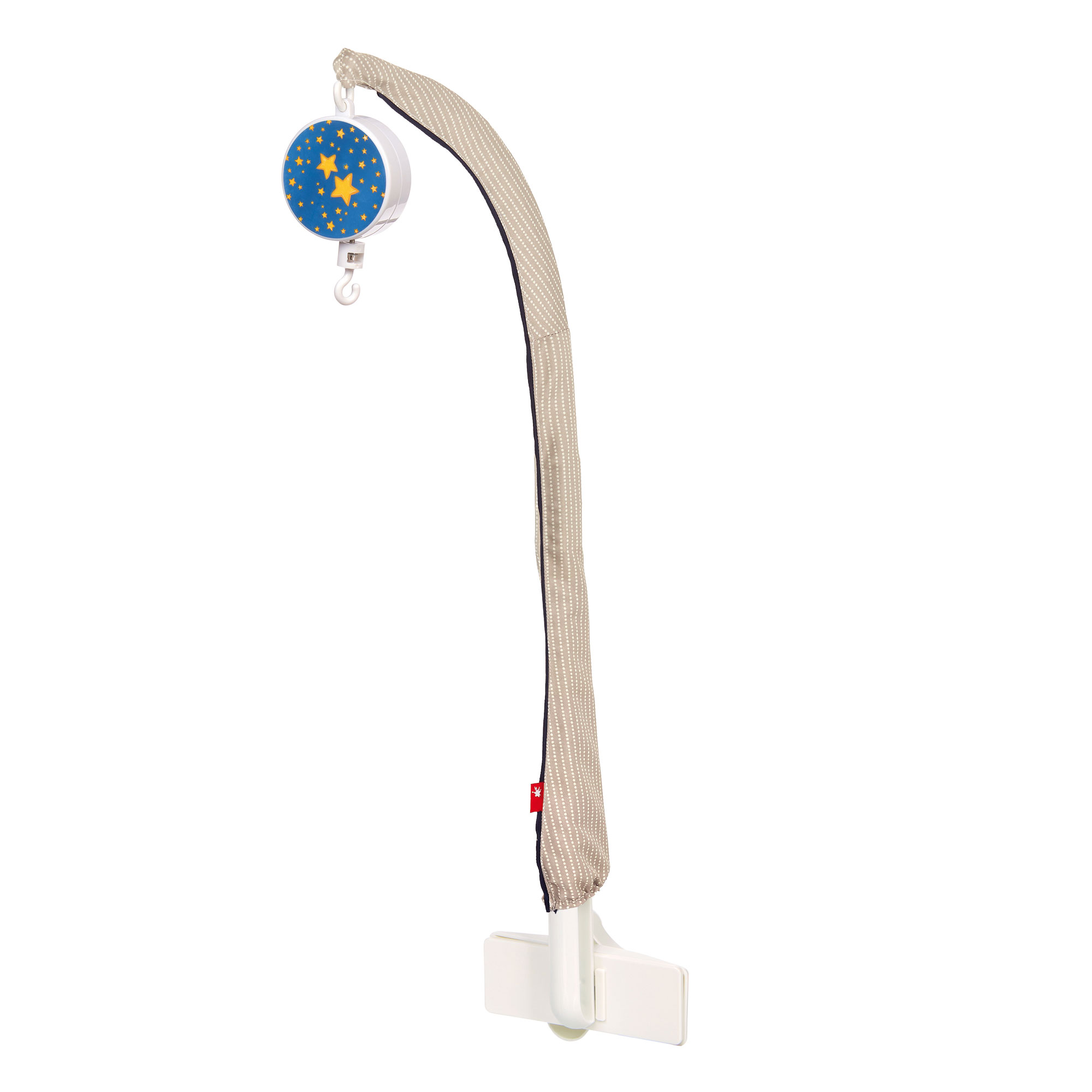 Mobile holder with circling musical box Mobile holder with circling musical box