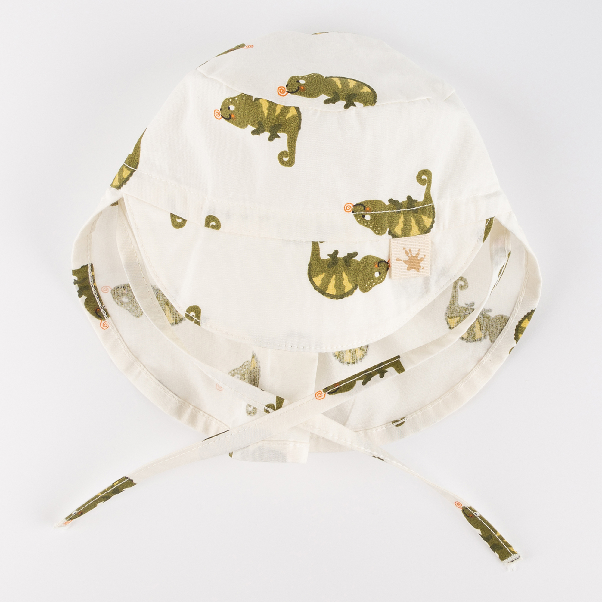 Peaked neck-flap baby sun hat chameleon, Jungle Peaked neck-flap baby sun hat chameleon, Jungle