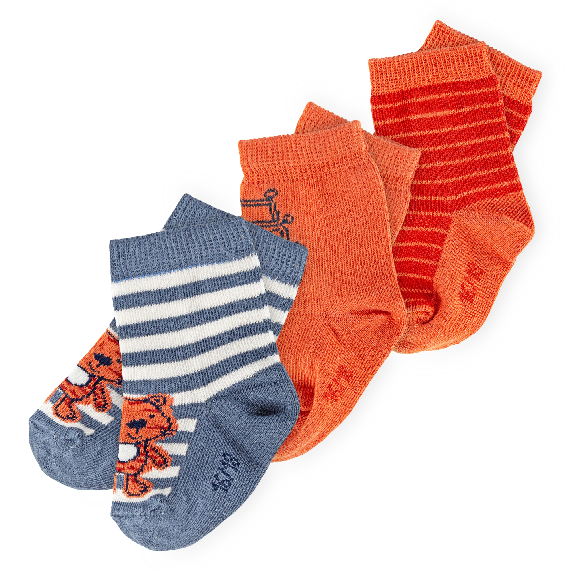 Set of 3 pairs baby socks, Wild Adventure collection