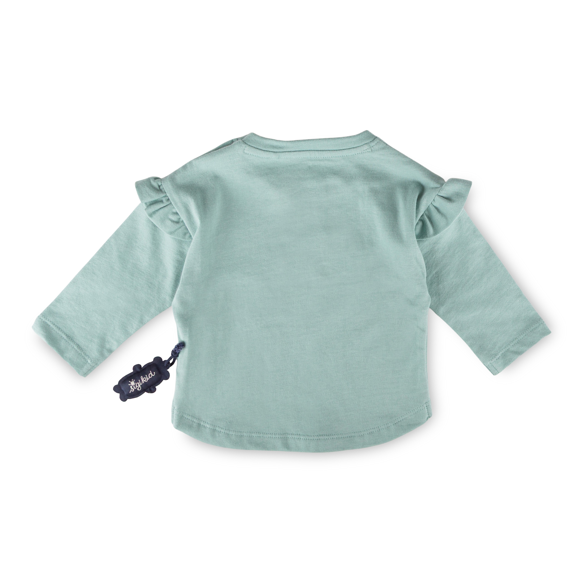 Baby Langarmshirt Reh mit Schulterrüschen