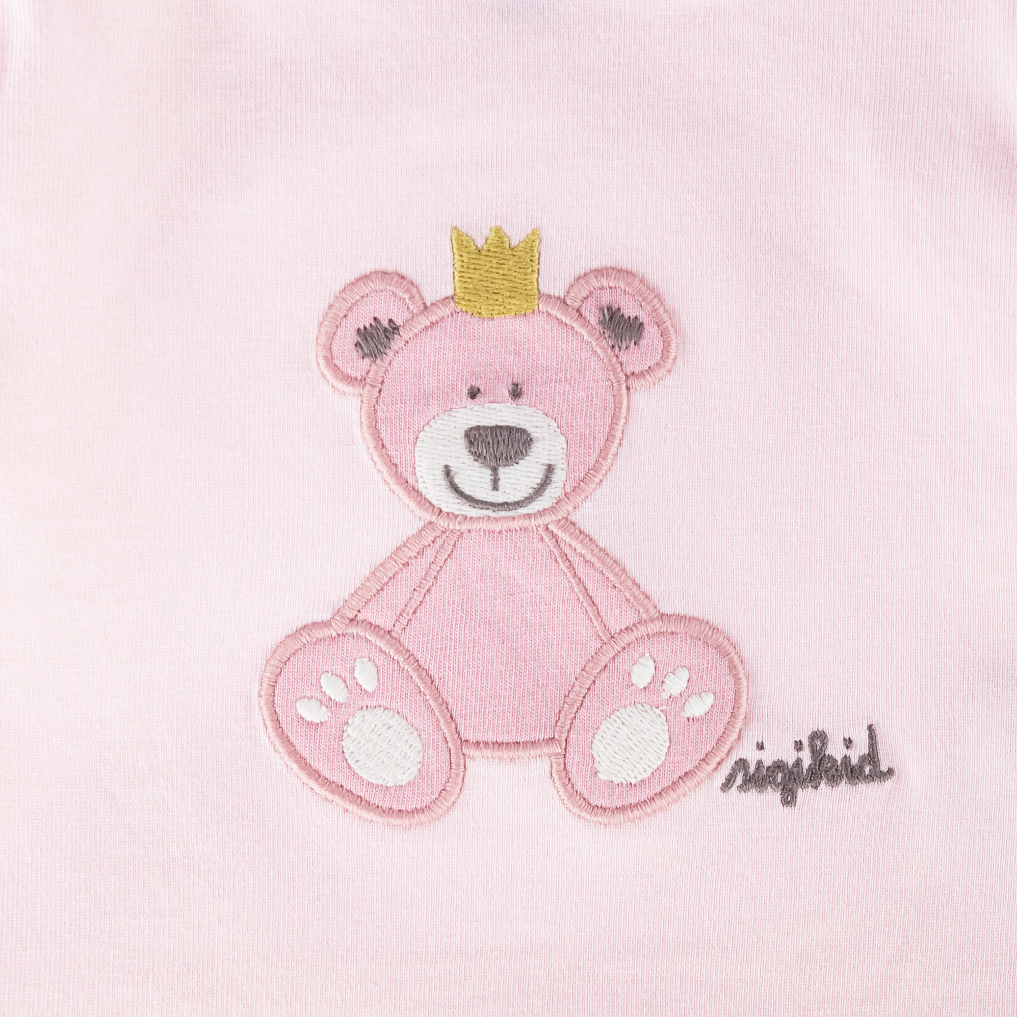 Newborn baby long sleeve Tee bear prince, pink