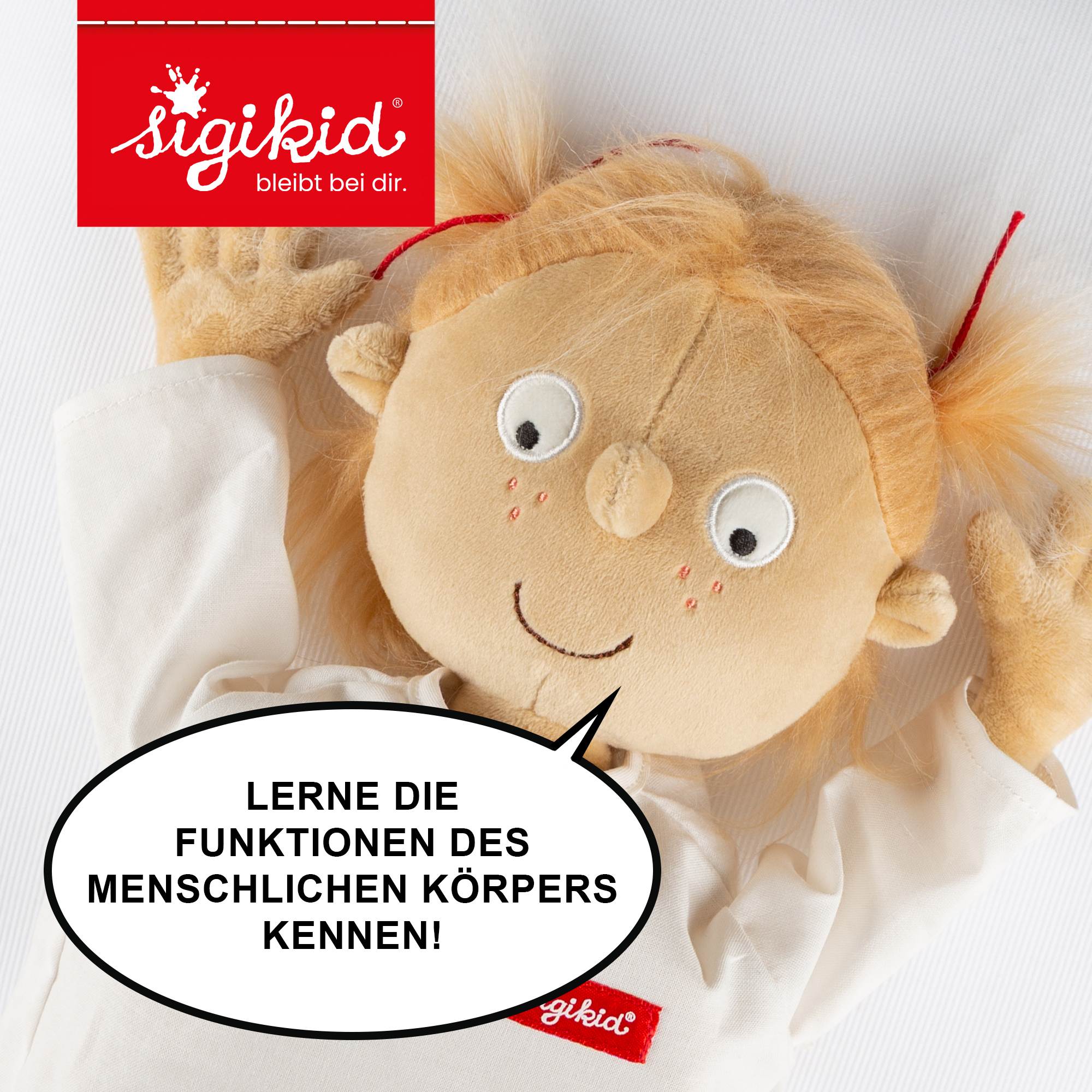 Plush doll Rosi, the little patient