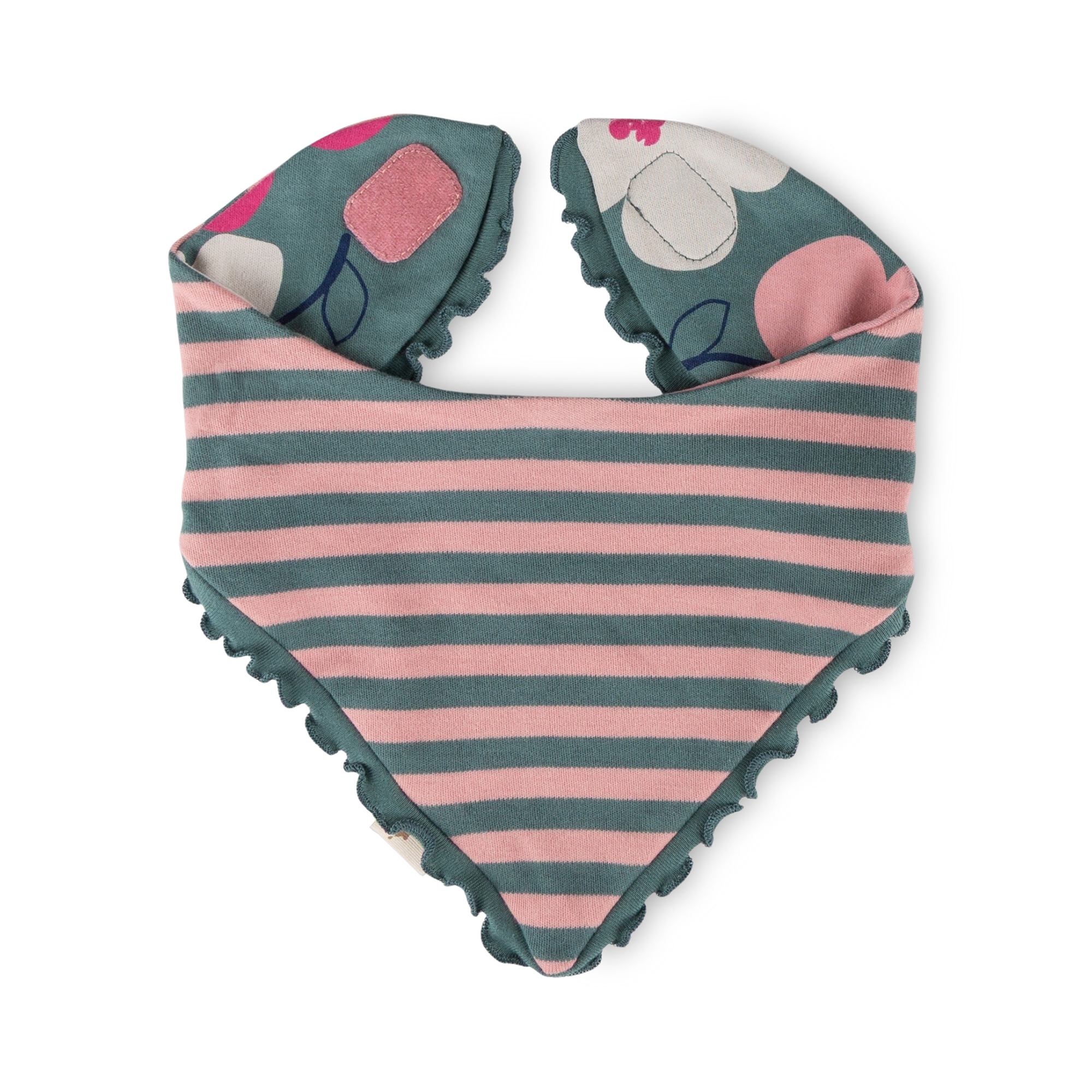 Reversible baby bandana bib Pony Love
