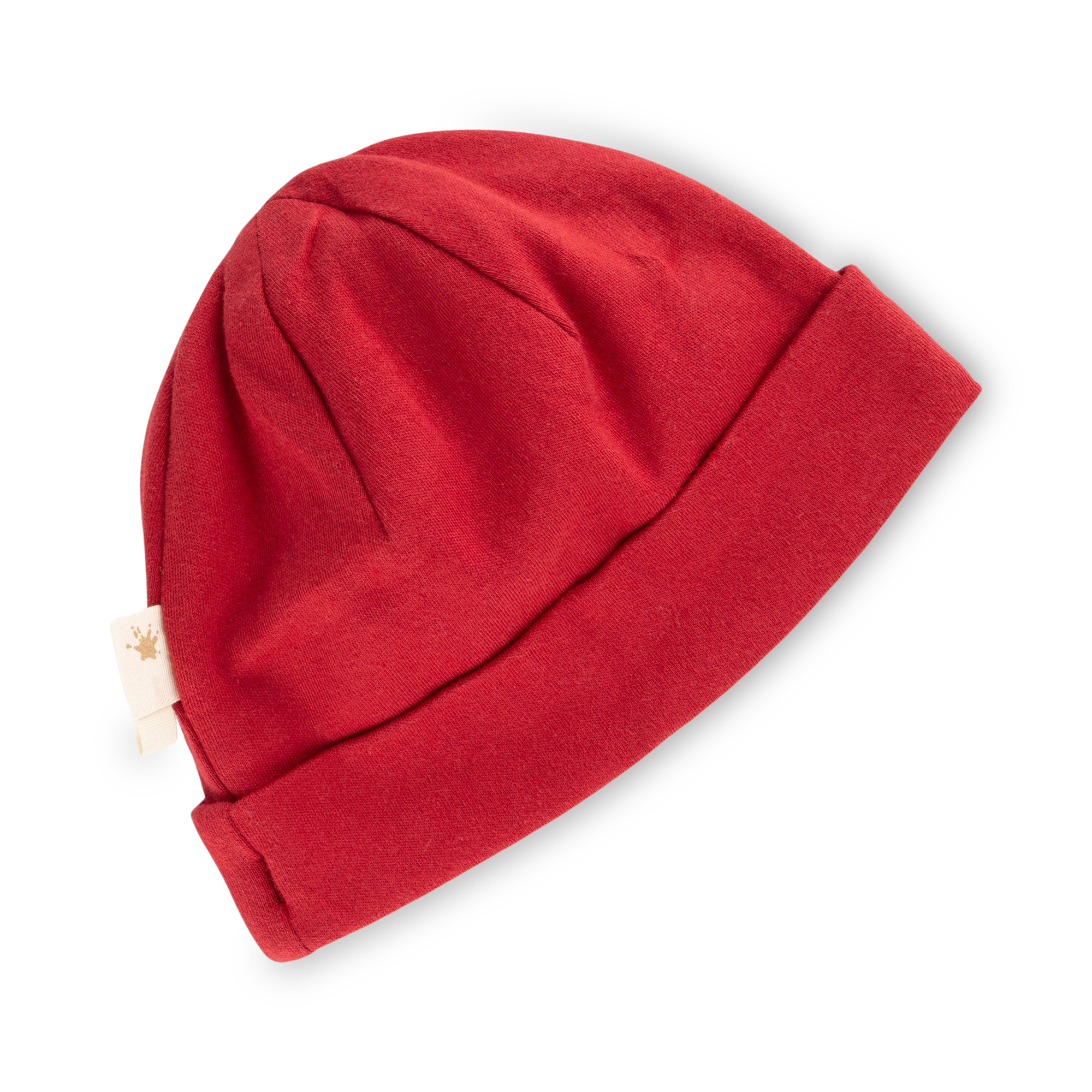 Dark red baby beanie hat, Dino World