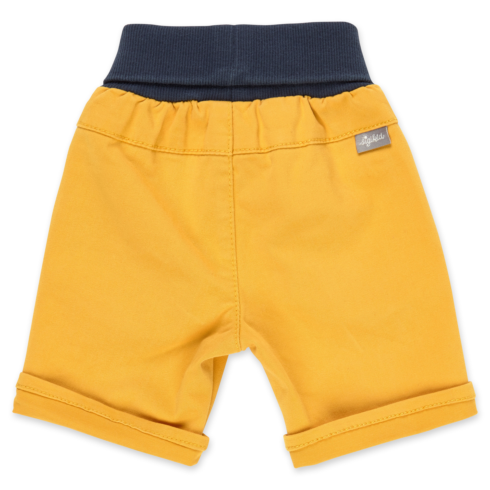 Baby gabardine bermuda shorts, honey yellow