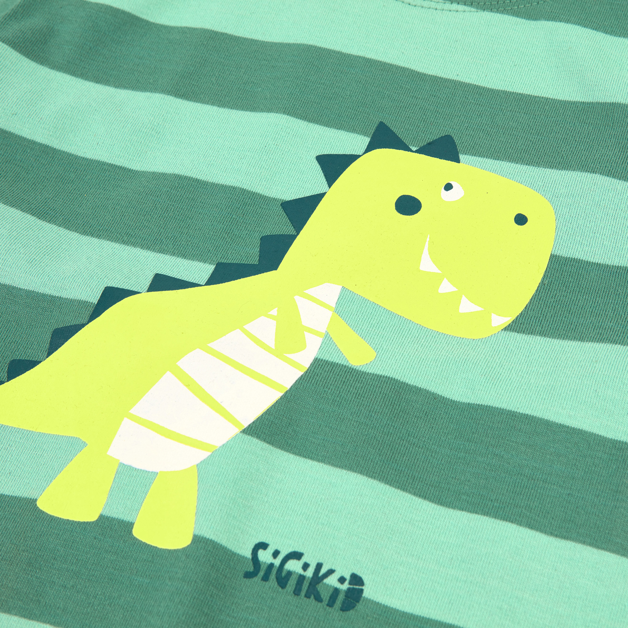 Children's pyjamas dinosaur, green