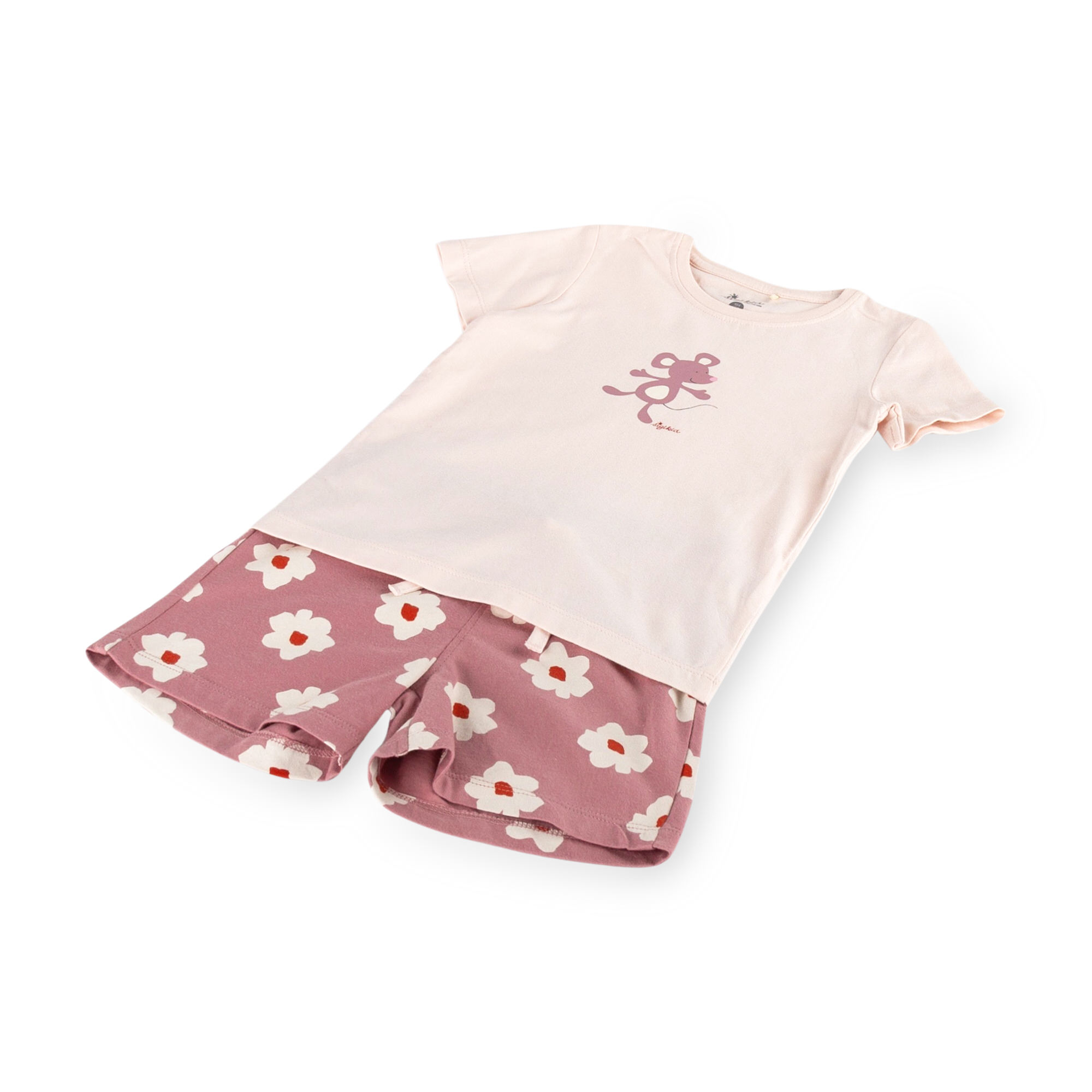 Kinder Shorty Pyjama Maus, rosa