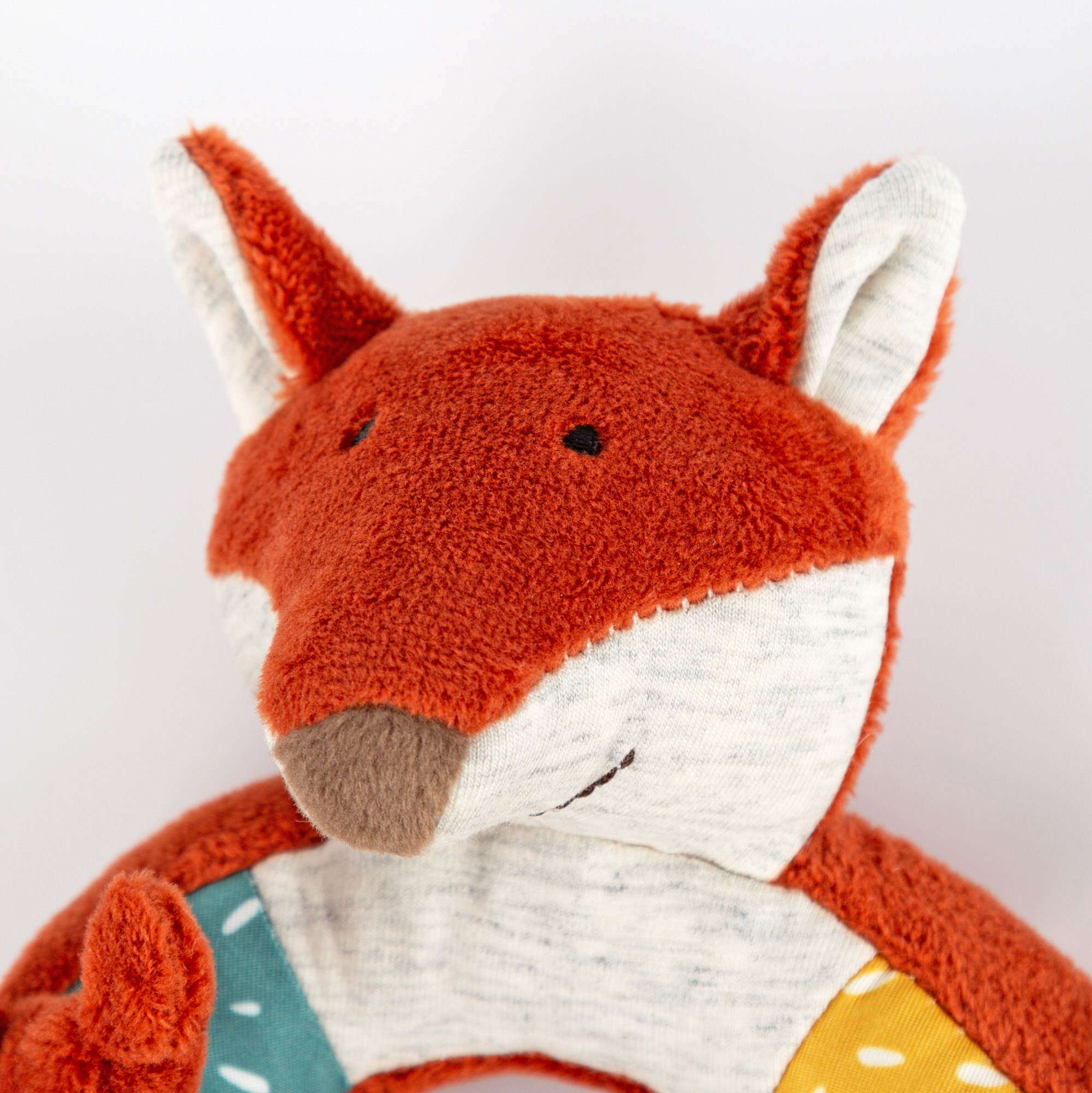 Baby soft rattle grasp toy ring fox, teether Baby soft rattle grasp toy ring fox, teether