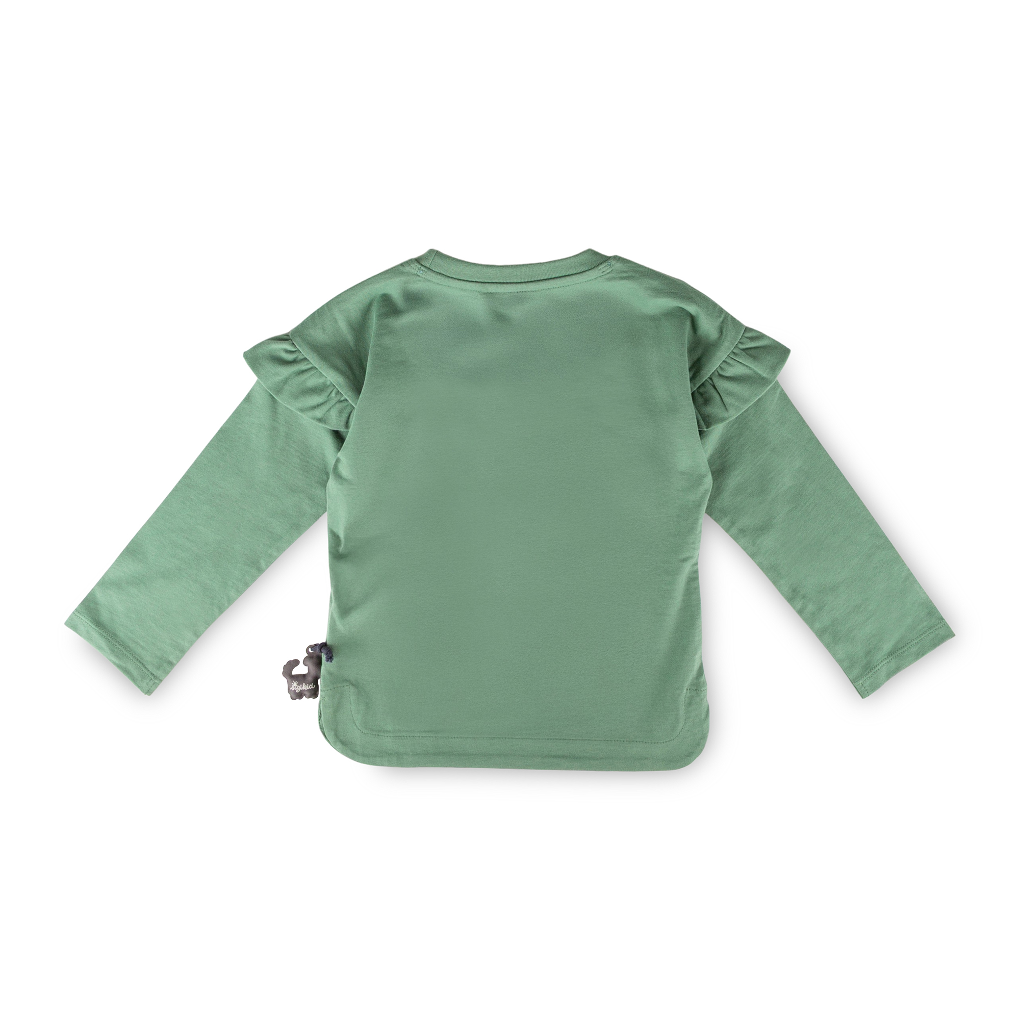 Children's shoulder frills long sleeve Tee cat