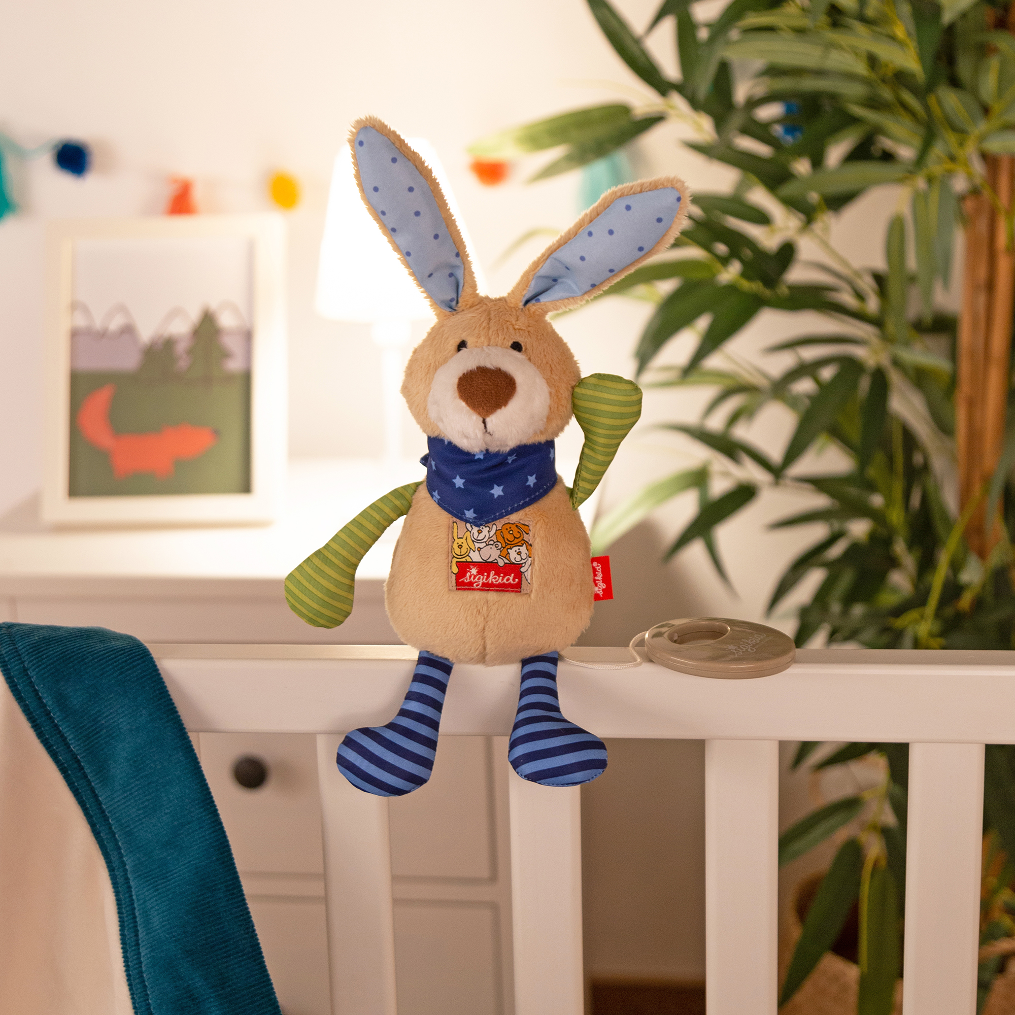 Musical plush rabbit