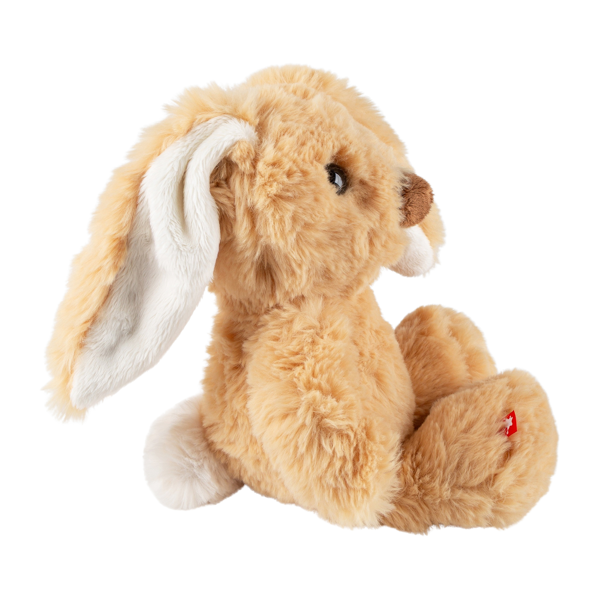 Silky soft plush toy rabbit, beige