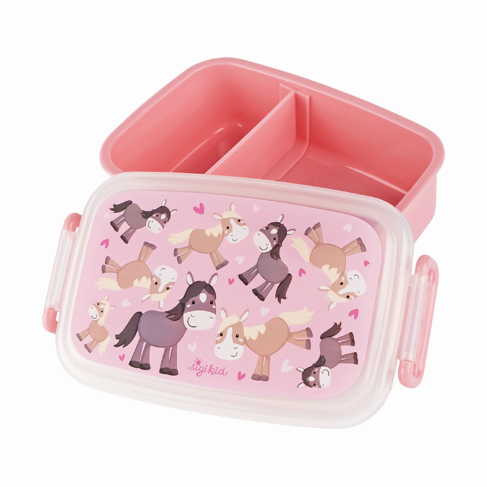 Kinder Brotbox Pony rosa