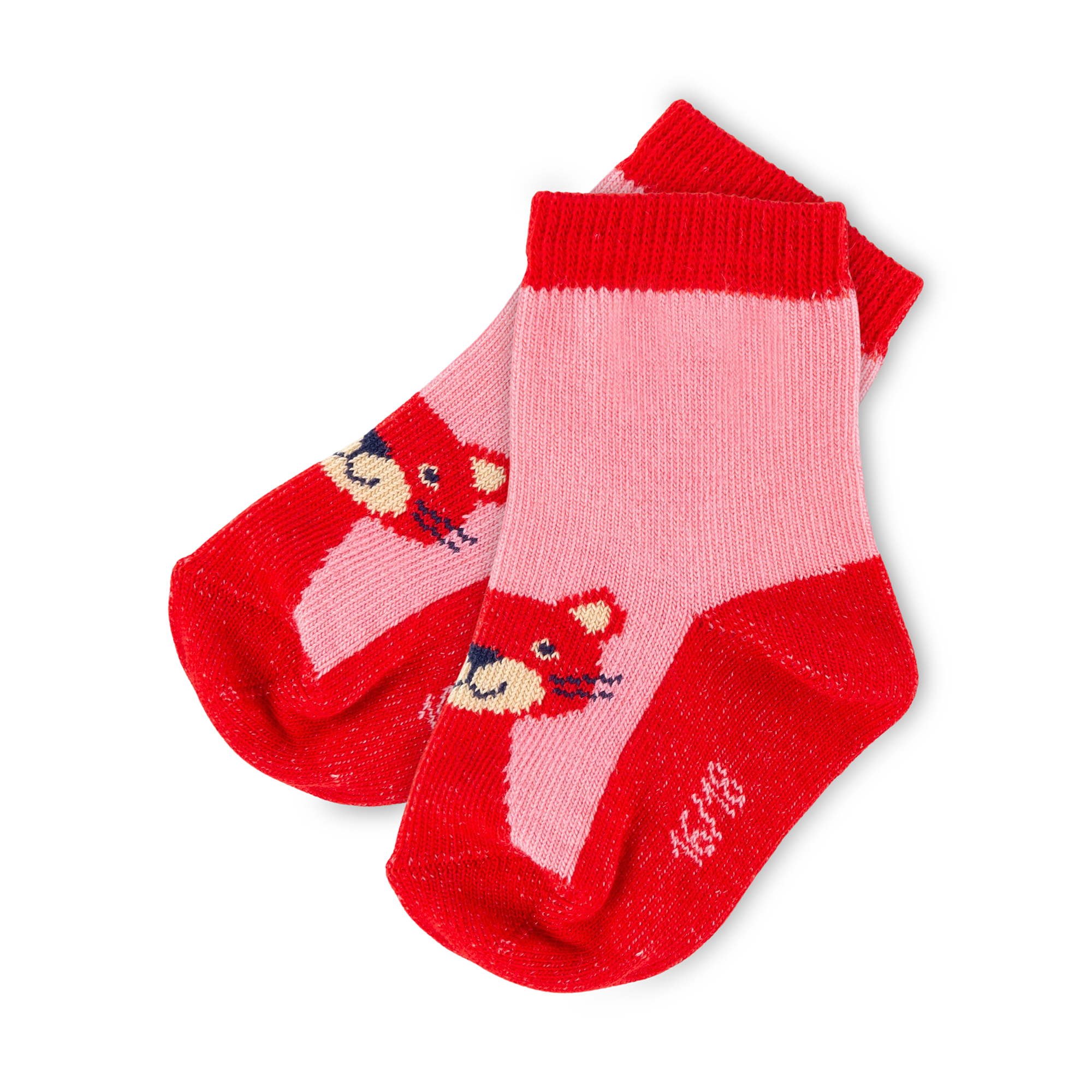 Baby Socken- im 3er-Set mit Katzen Motiv, bunt