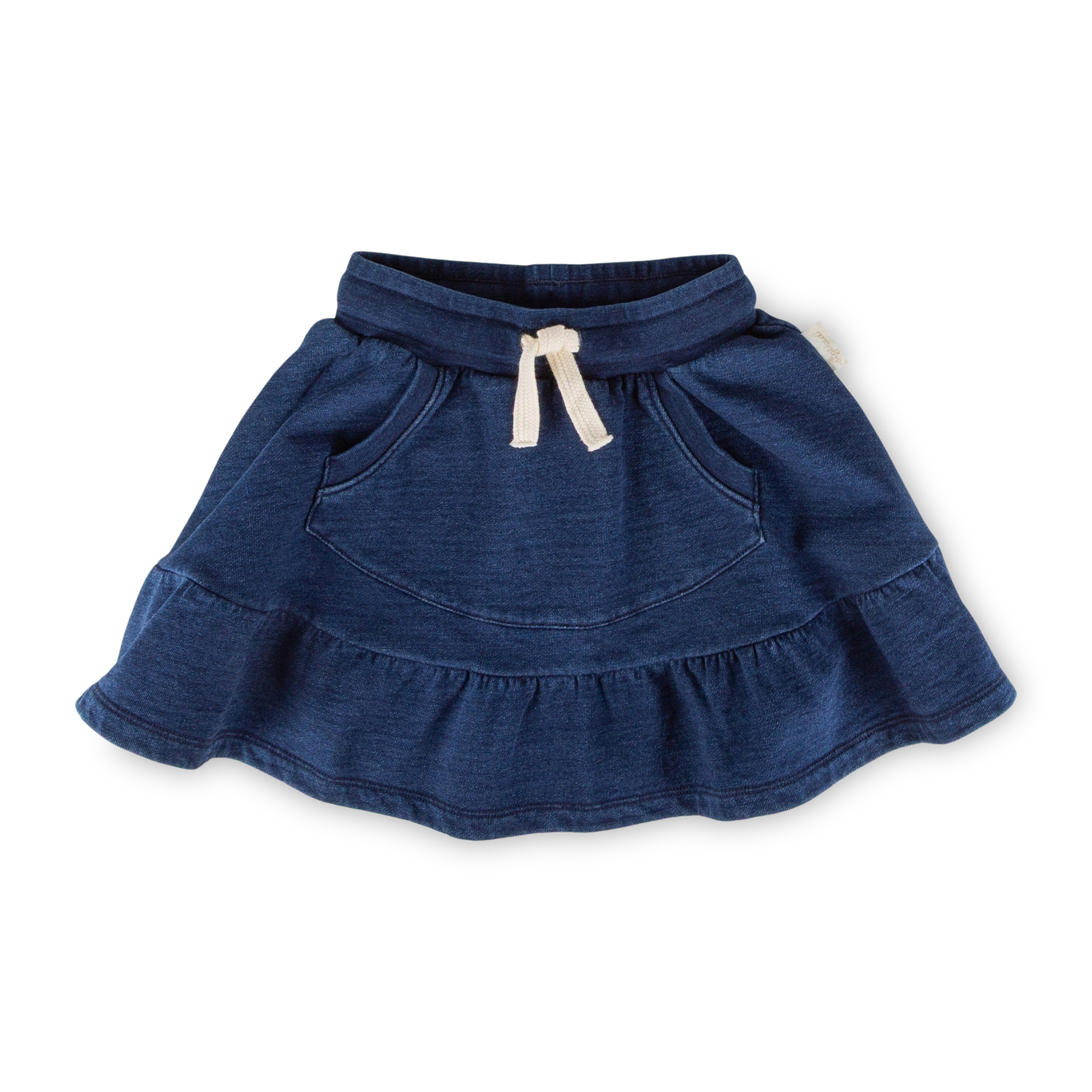 Kinder Sweatrock Denim Optik Klecks , dunkelblau