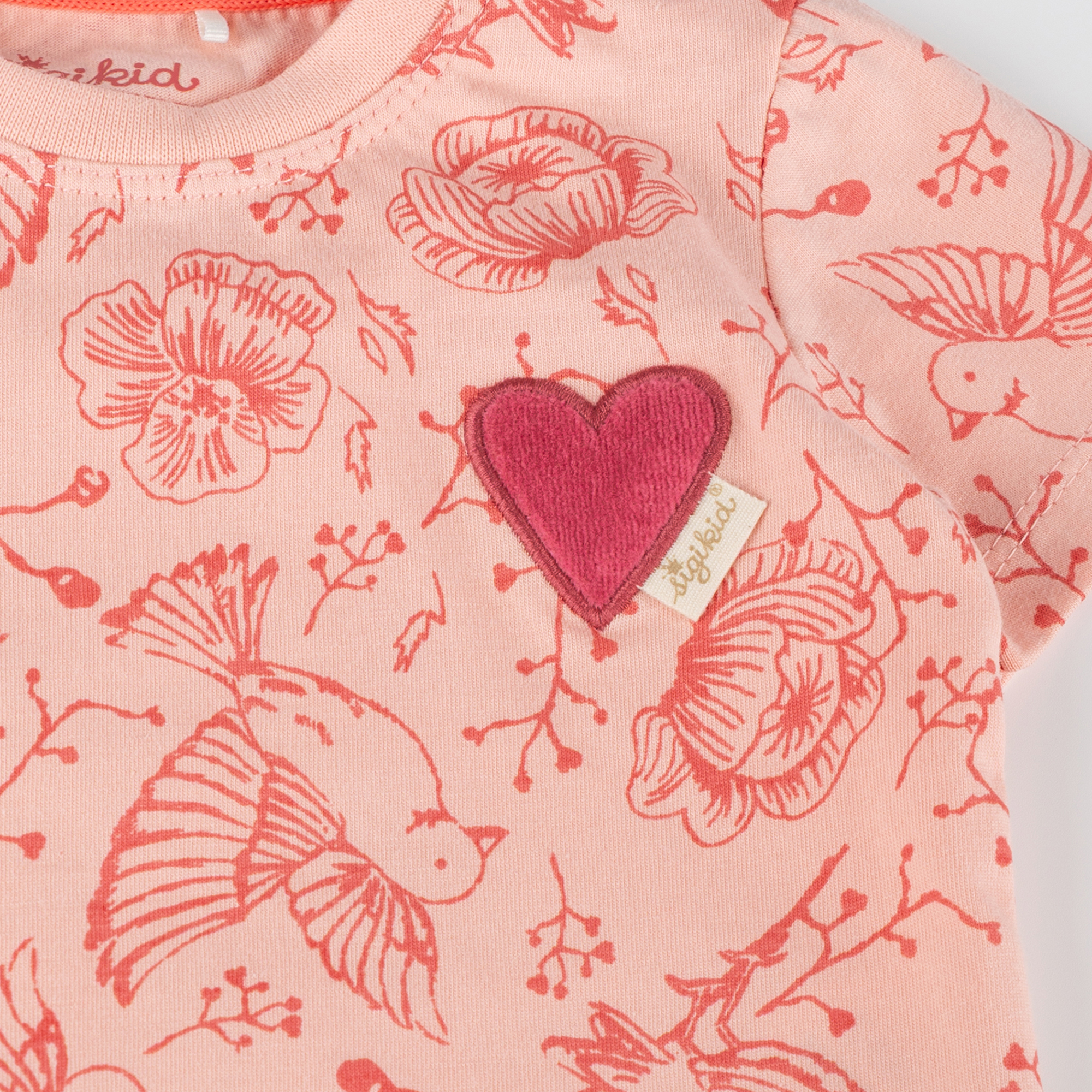 Allover print baby T-shirt Spring Birds