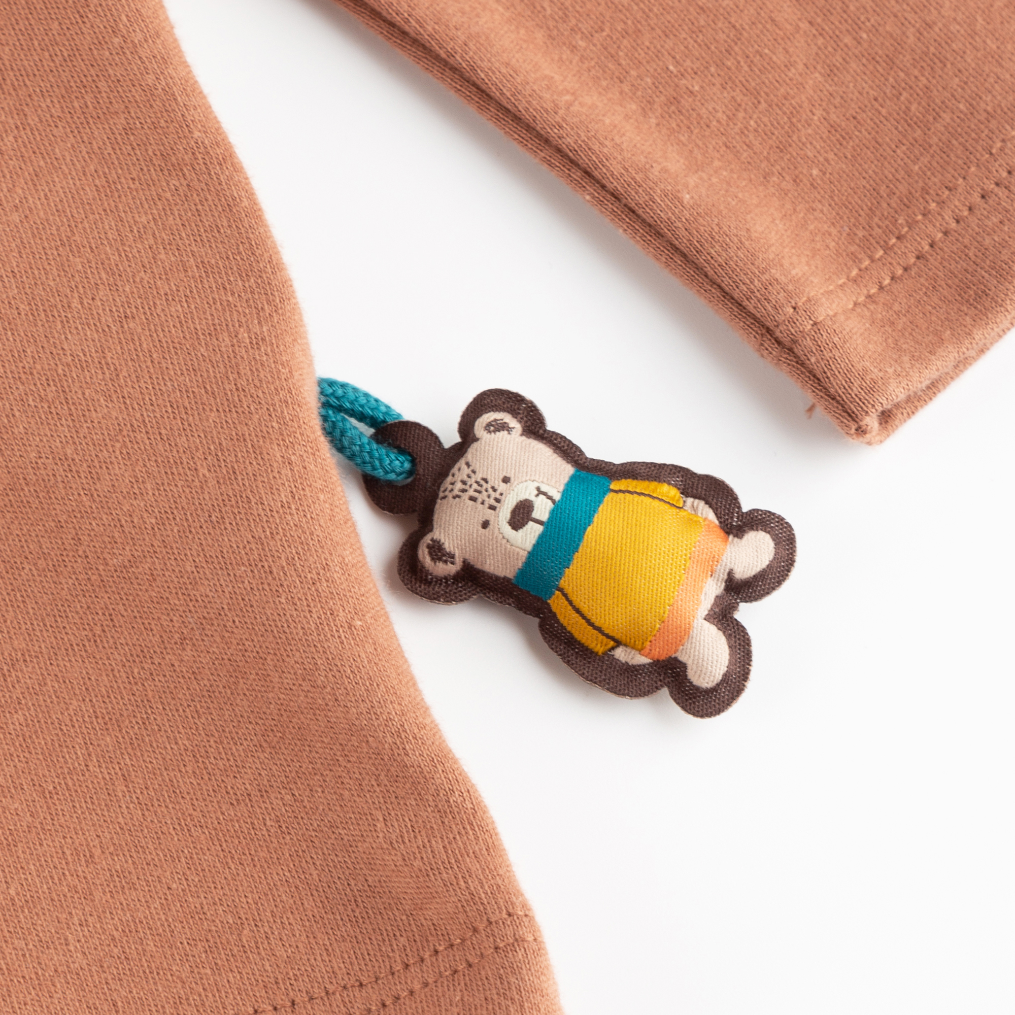 Children's long-sleeve Tee scooter bear, Winter Animals