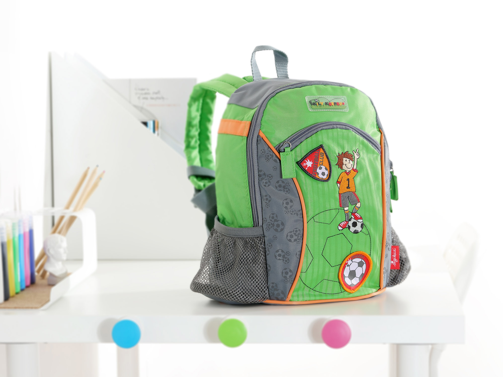 Backpack for little football fans