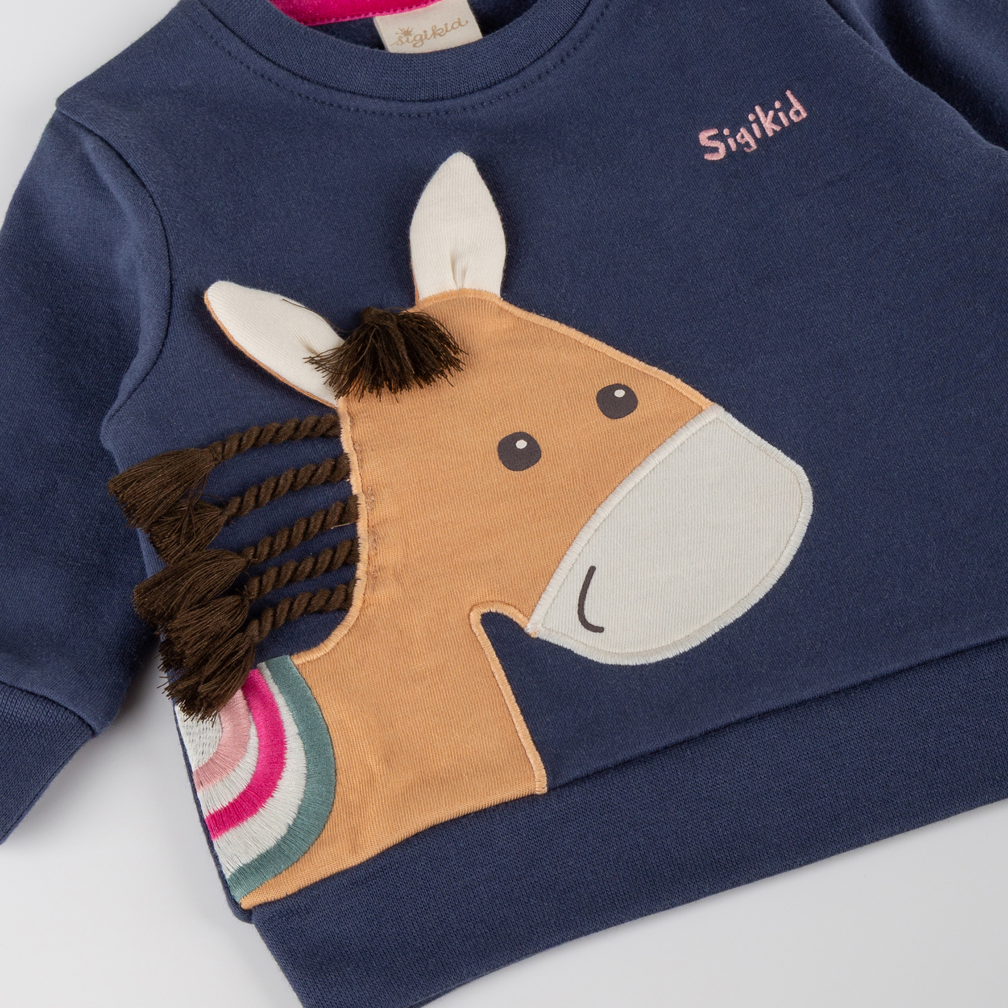 Baby Sweatshirt Pony Love, dunkelblau