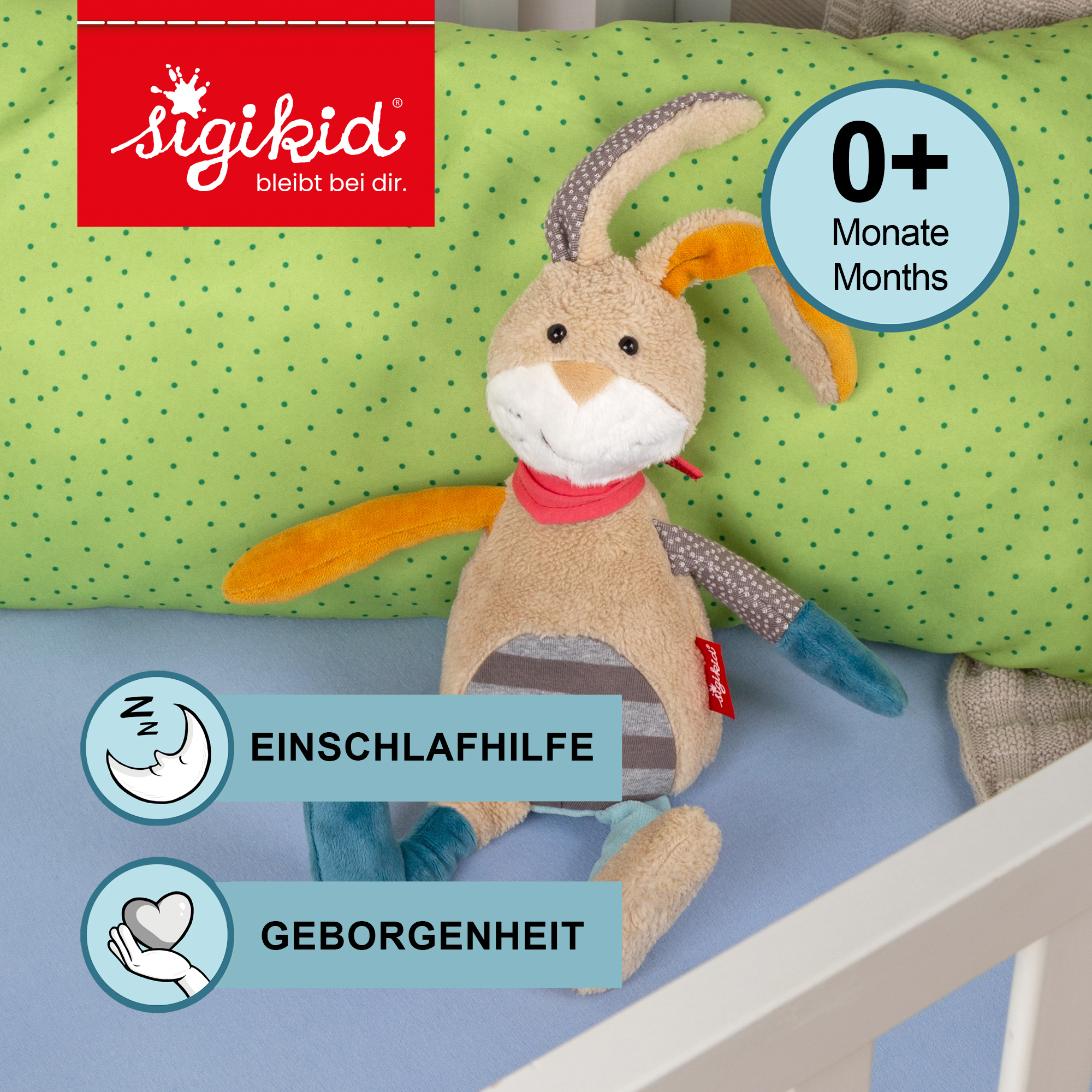 Plush toy bunny, Patchwork Sweety