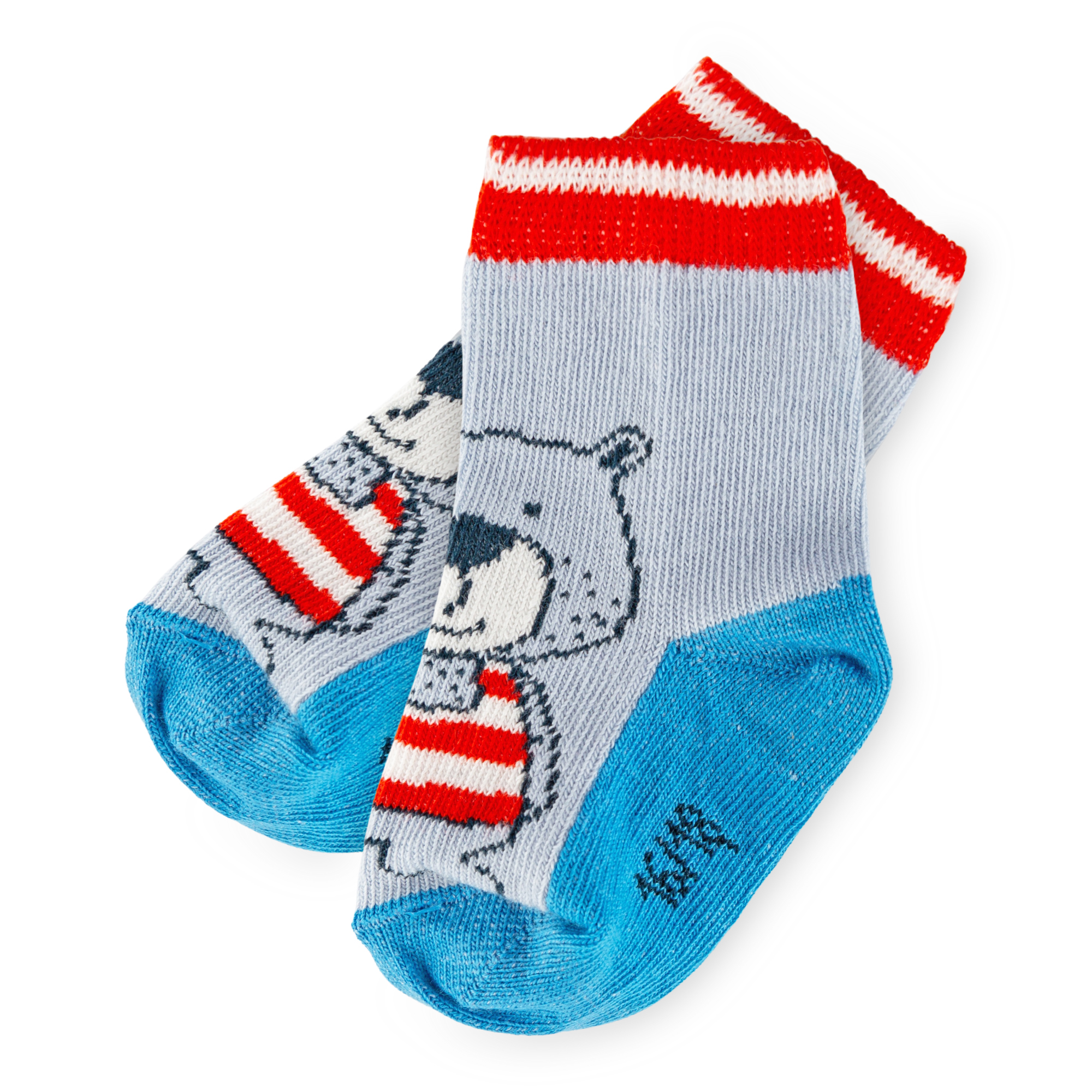Set of 3 pairs baby socks, Bear at Sea collection