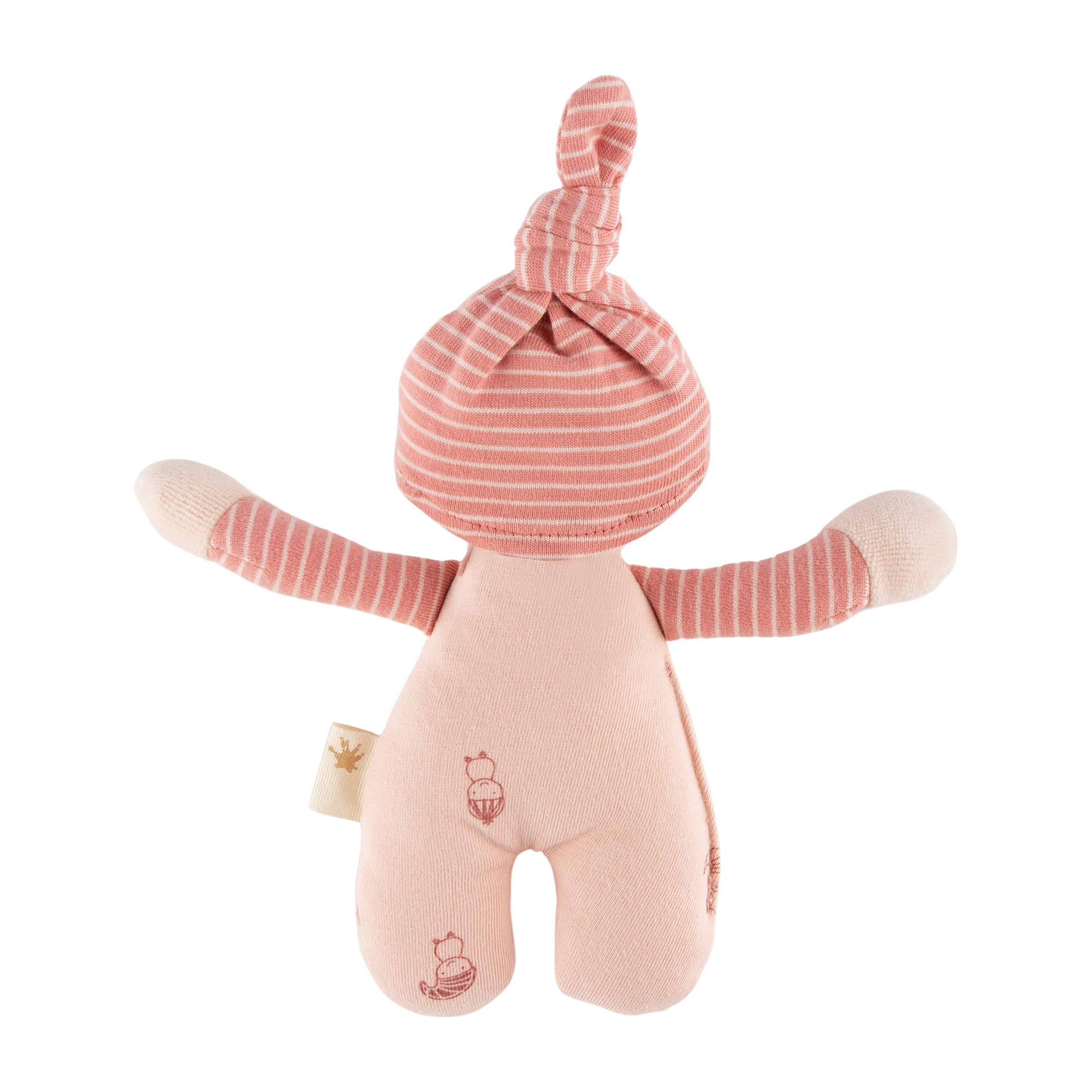 Baby cotton rattle soft doll, sigibaby