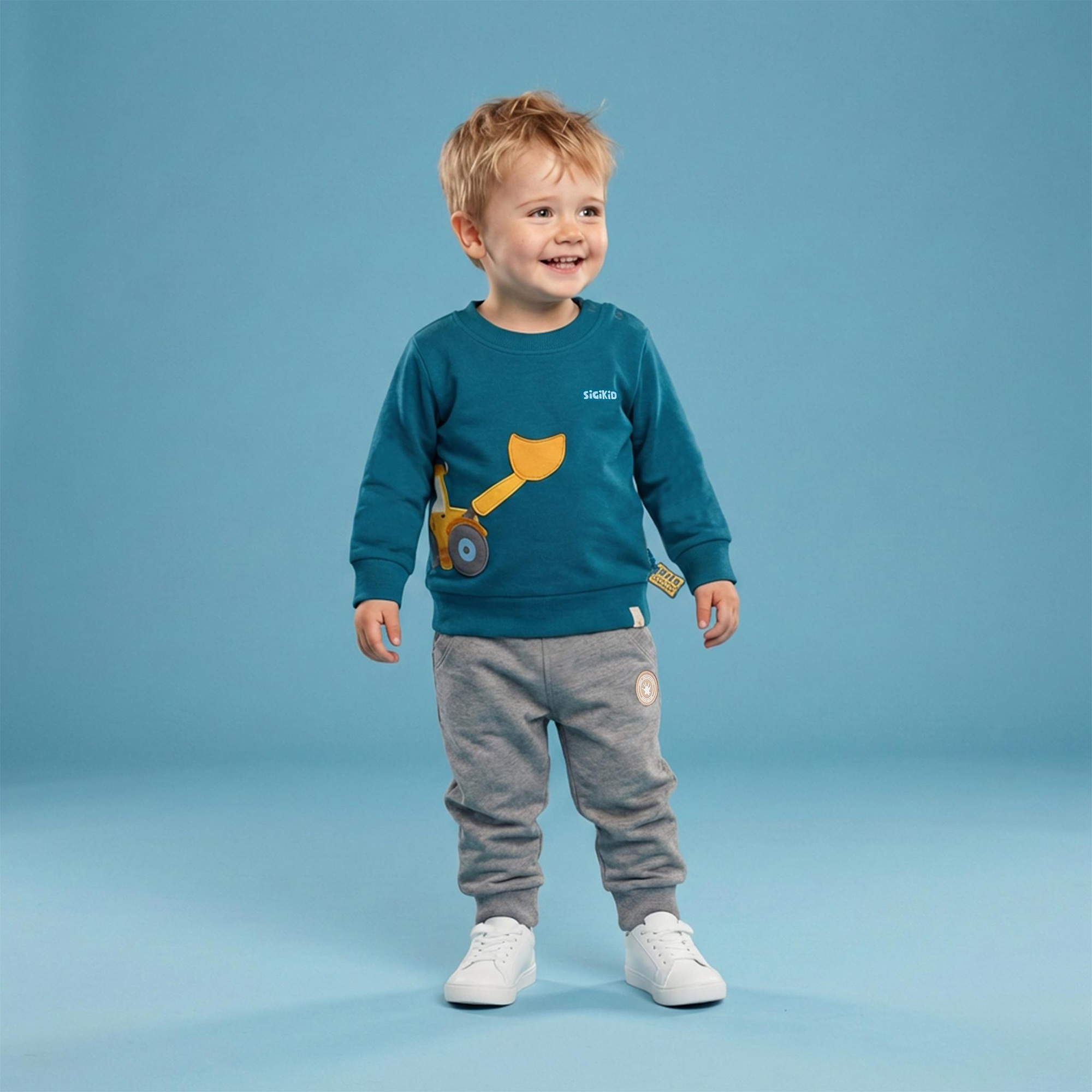 Baby long sleeve Tee Tractor & Co, mini pocket