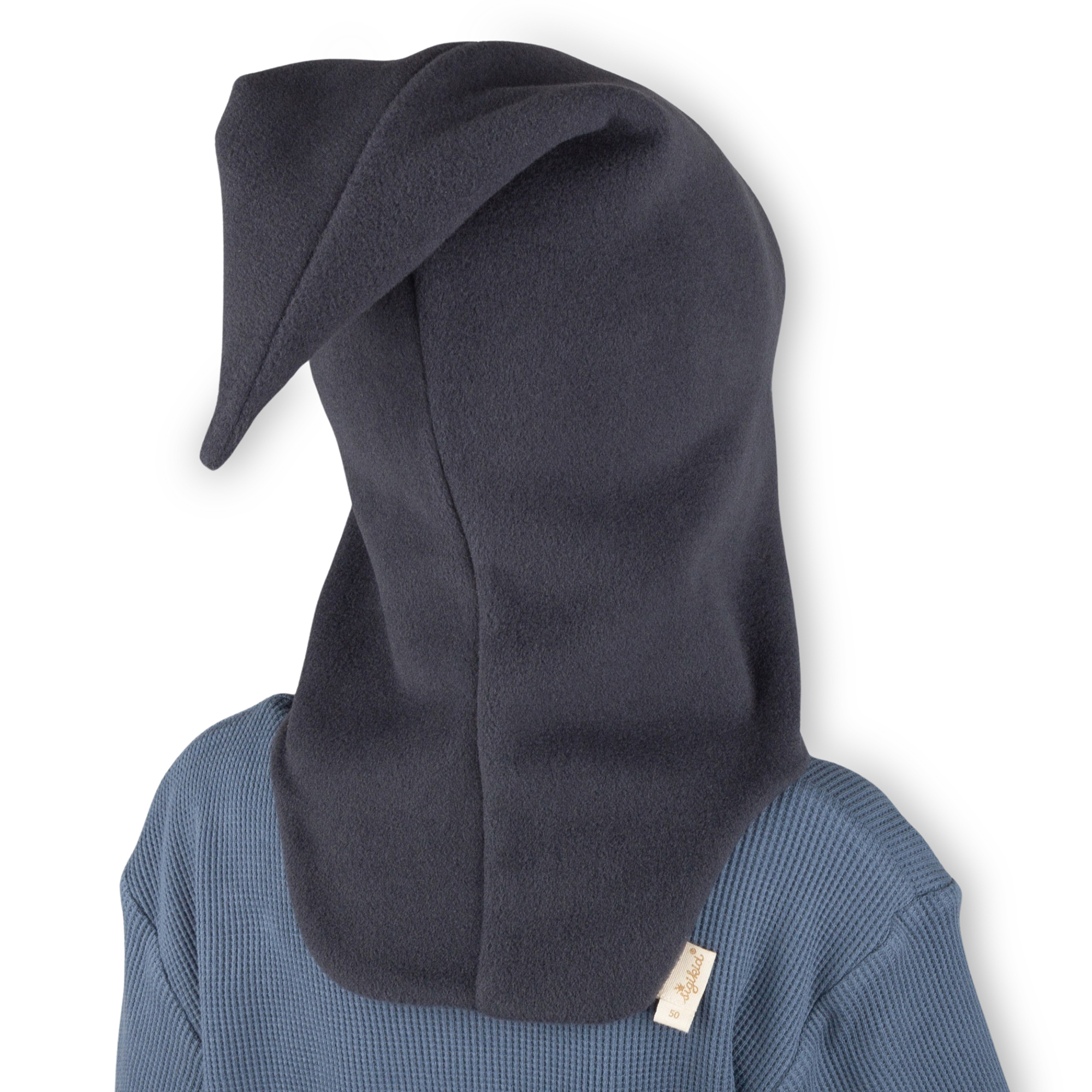 Children's lined balaclava fleece hat, dark grey