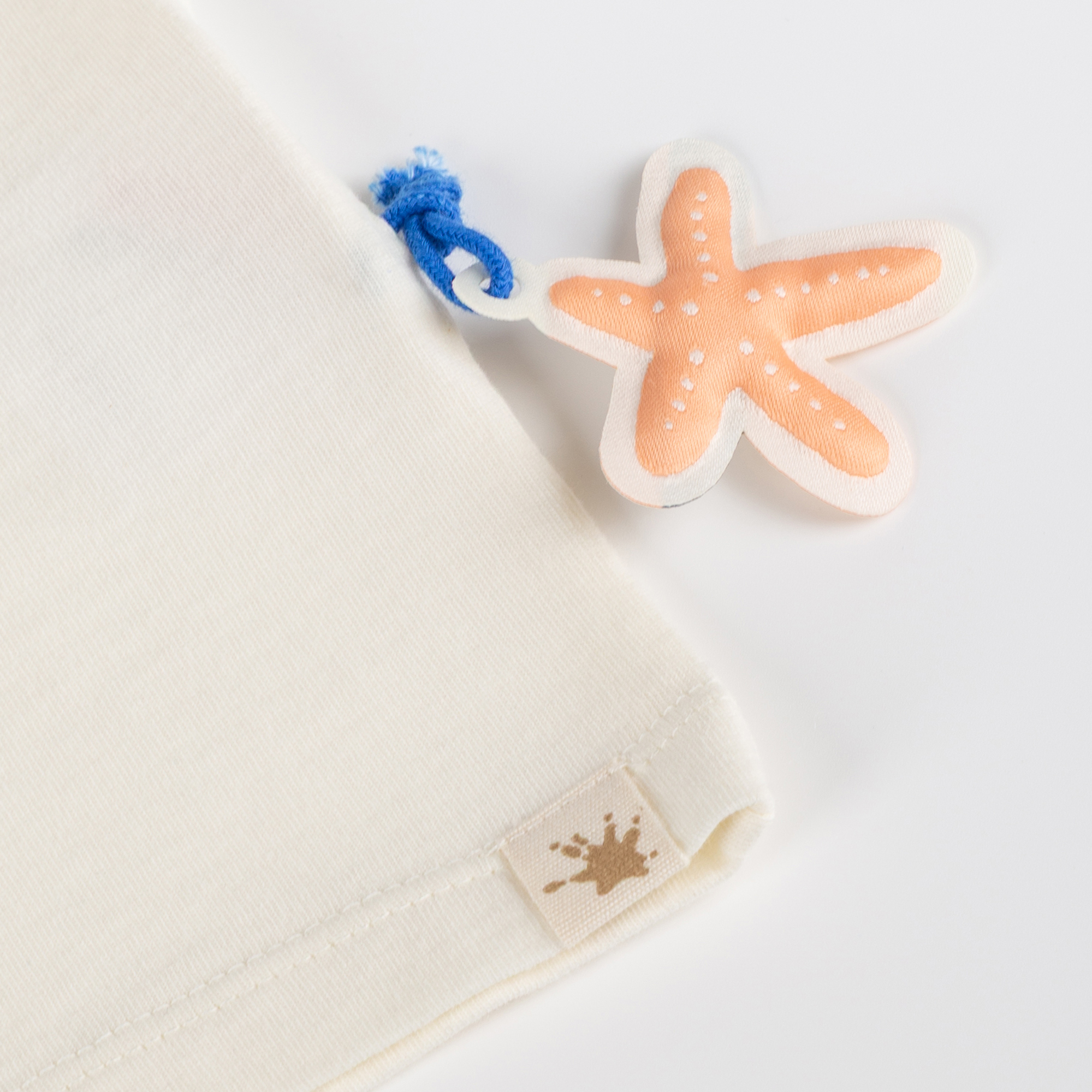 Baby T-Shirt Seepferdchen, weiß