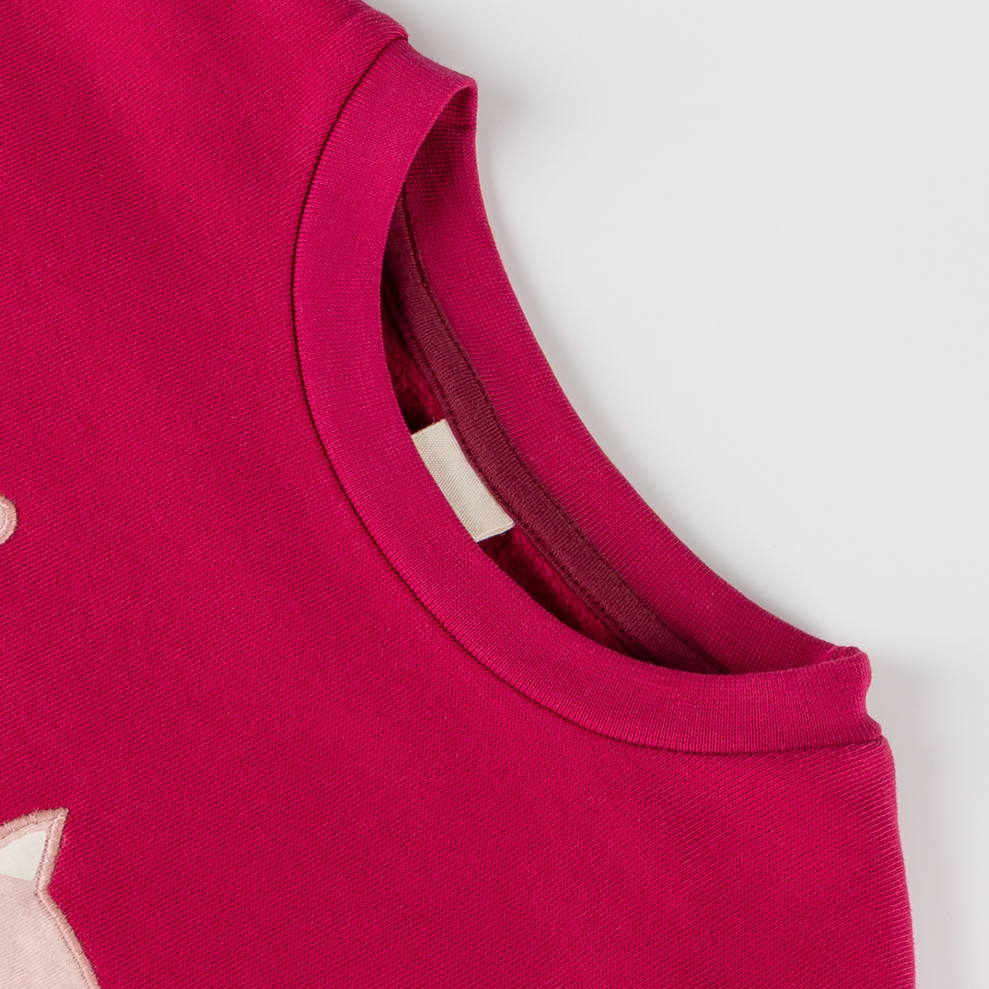 Kinder Oversized Sweatshirt Katze, pink