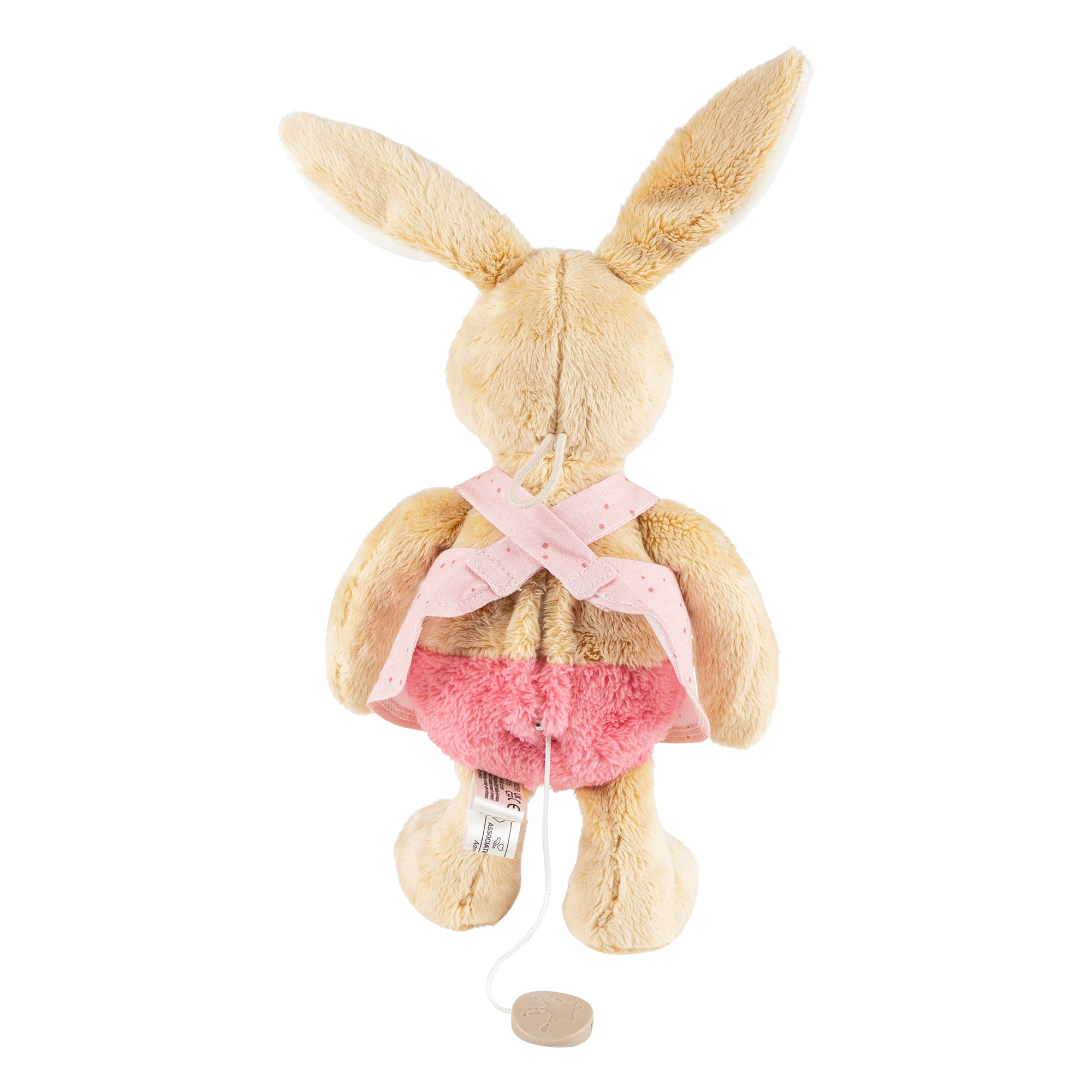Personalised musical bunny for baby girls