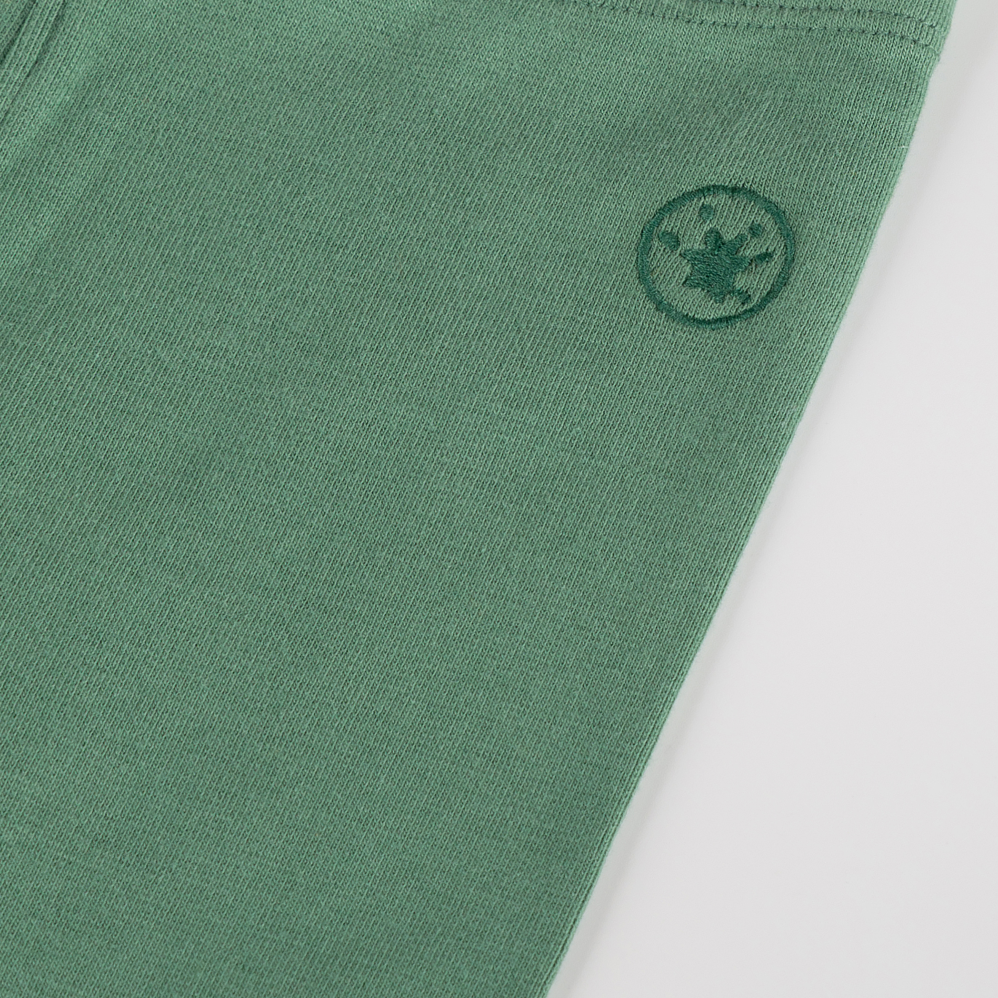 Children's rib knit leggings, pastel green