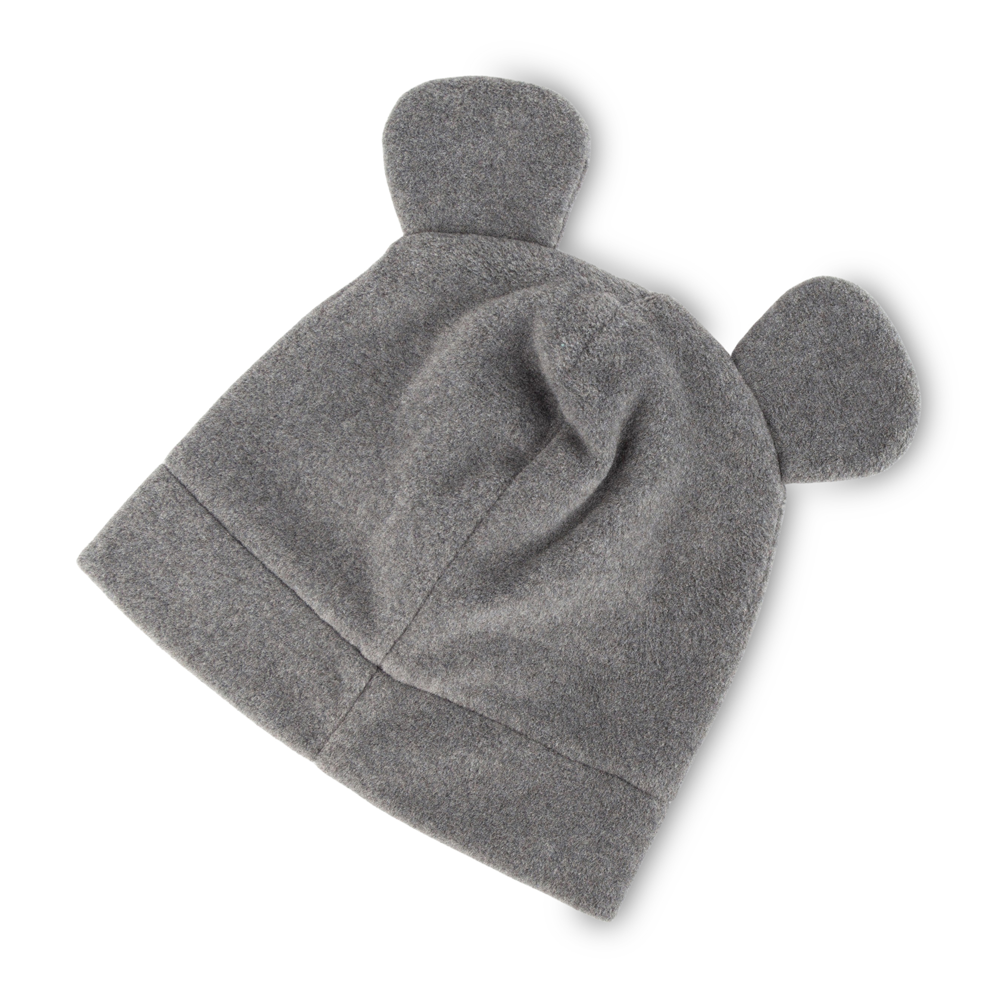 Children's fleece hat mouse, lined, grey