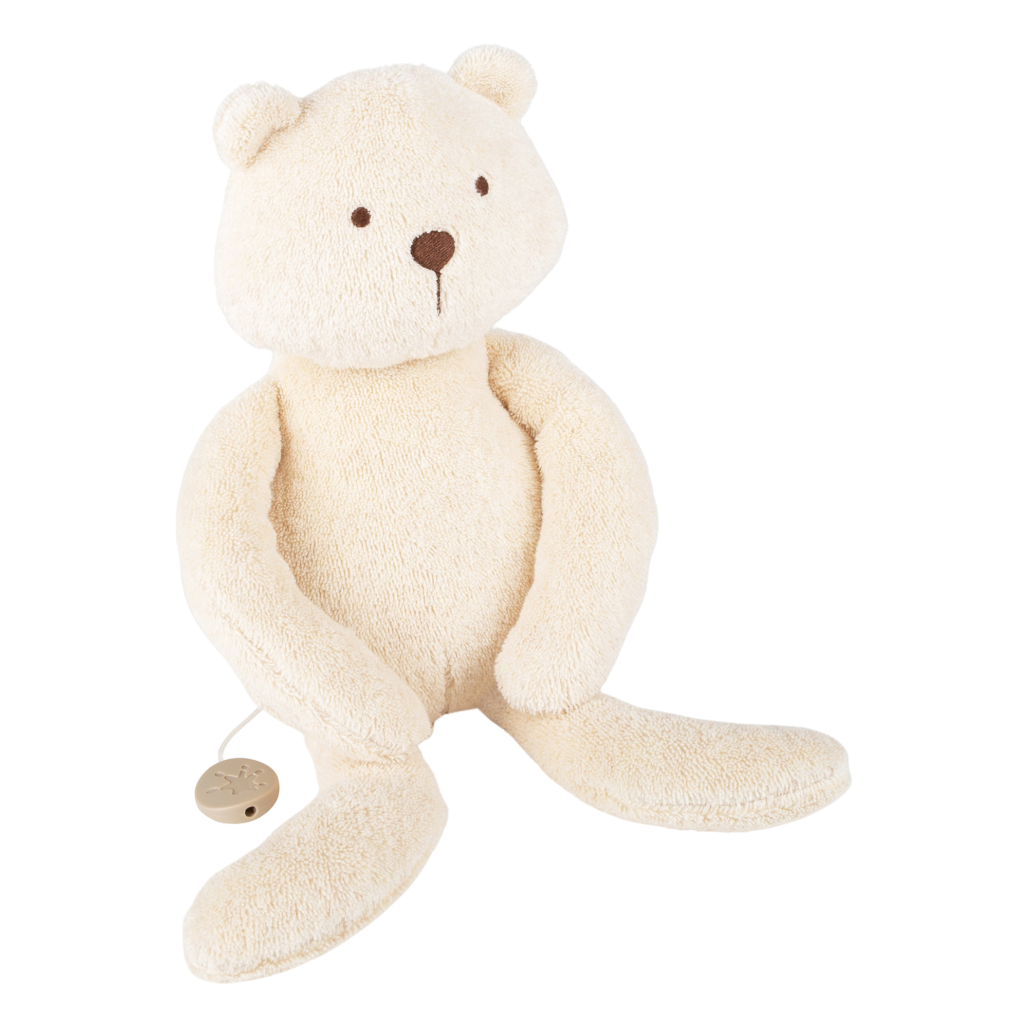 Mamilodie pregnancy musical soft toy bear, organic cotton