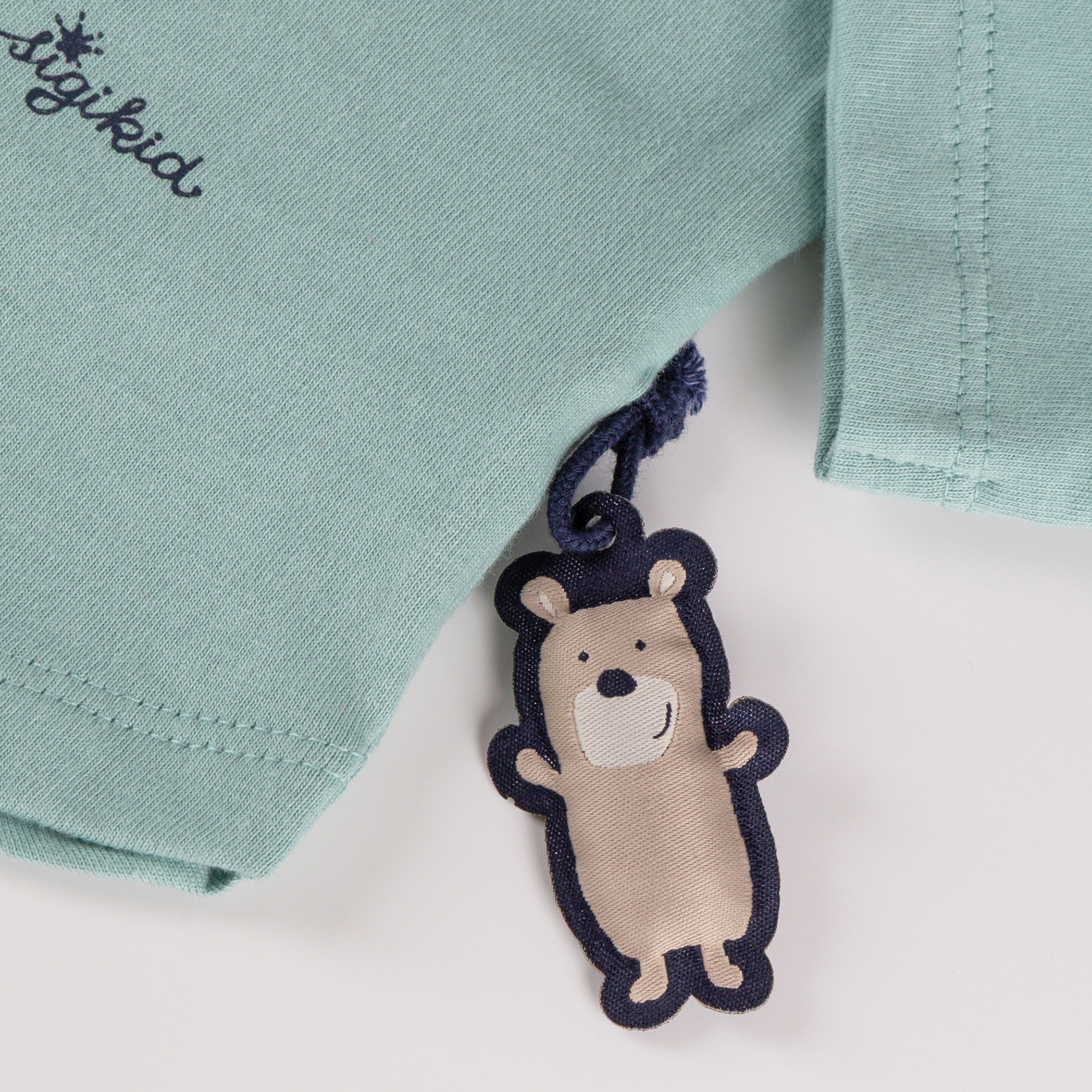 Baby Langarmshirt Reh mit Schulterrüschen