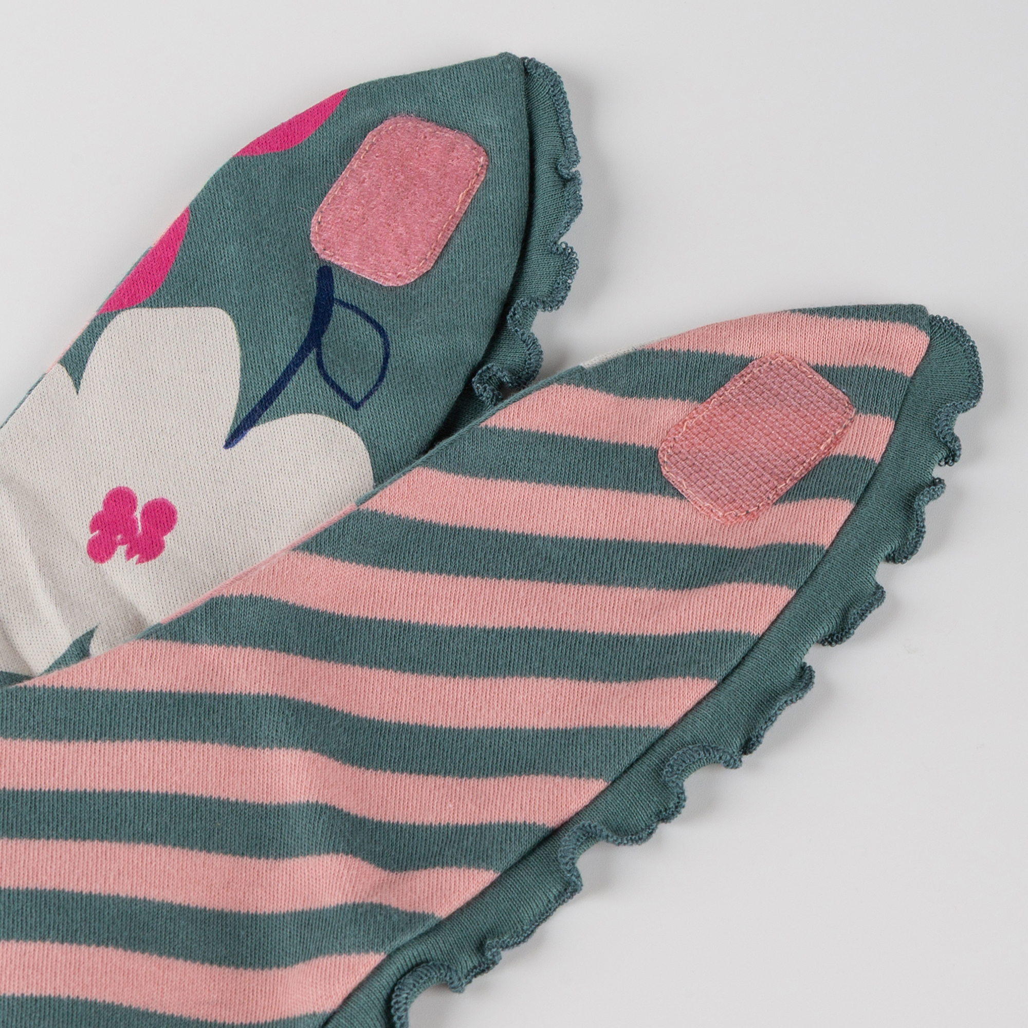 Reversible baby bandana bib Pony Love