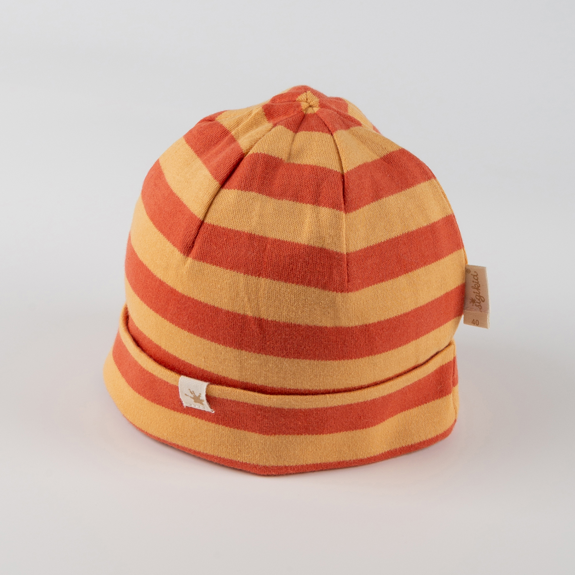Baby Ringel Mütze Wild Fox, orange-gelb