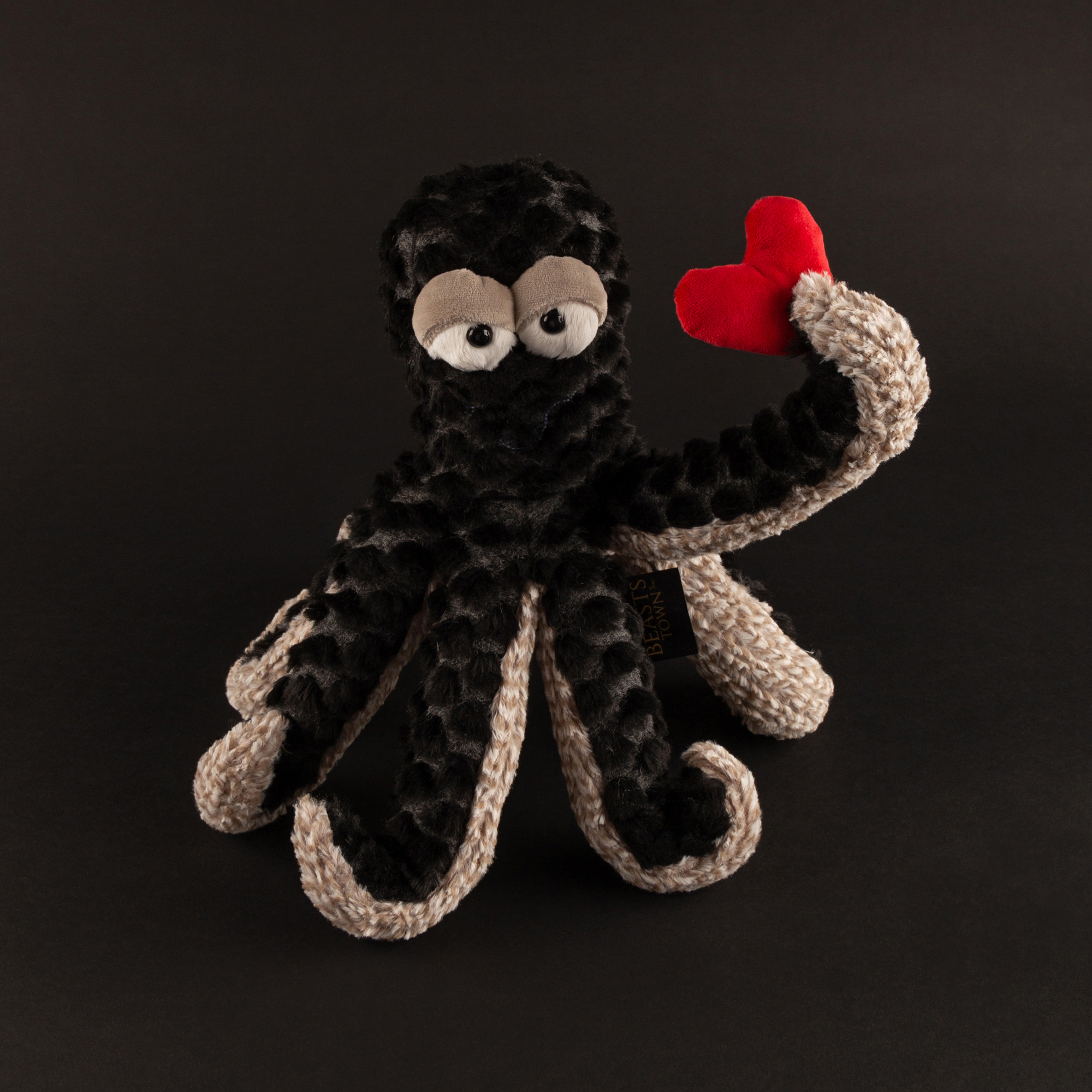 Plush octopus Deep Water Dandy with heart, Beasts