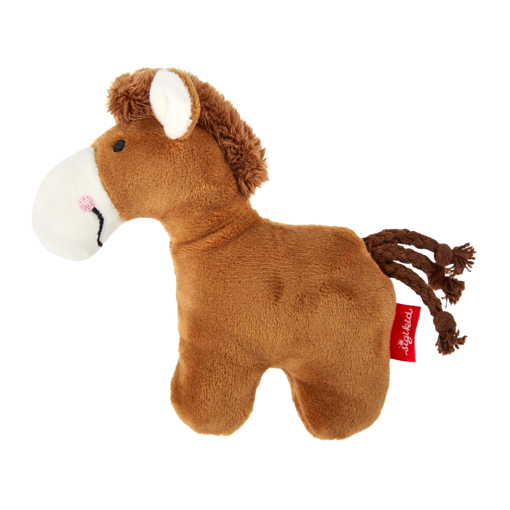 Soft brown pony rattle