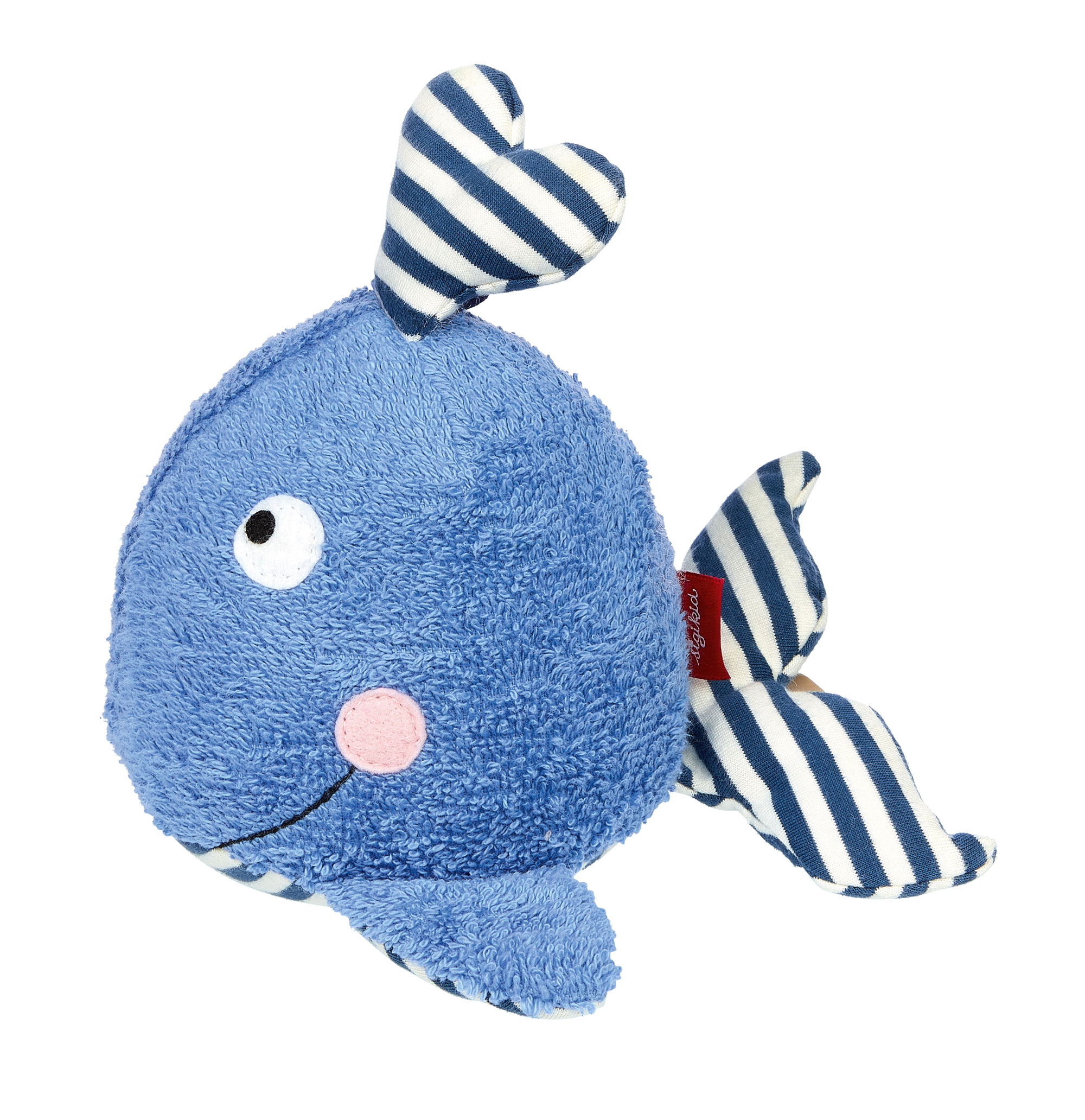 Baby bath soft toy whale, terry cloth