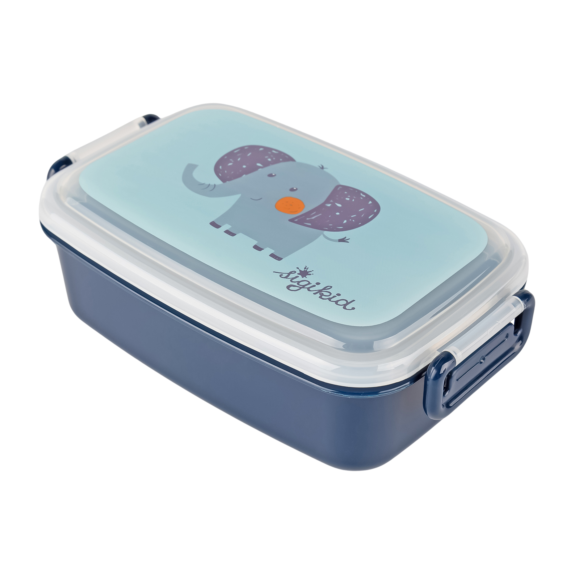 Lunchbox elephant, removable partition inside