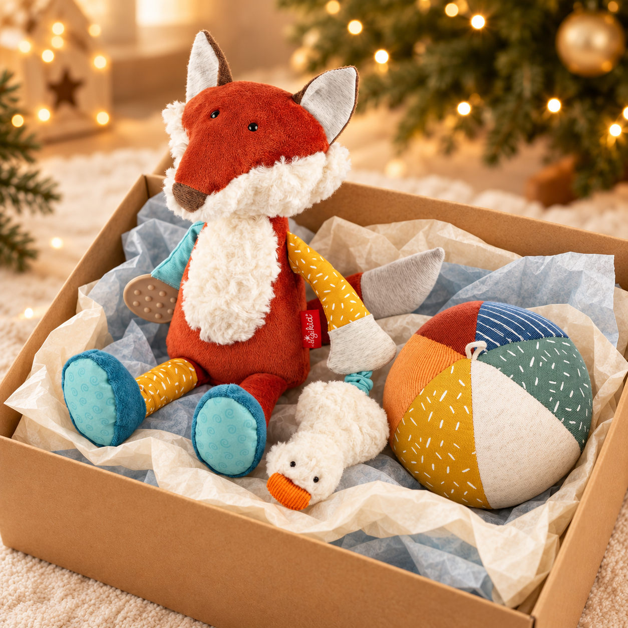 Geschenk-Set Fuchs und Ball