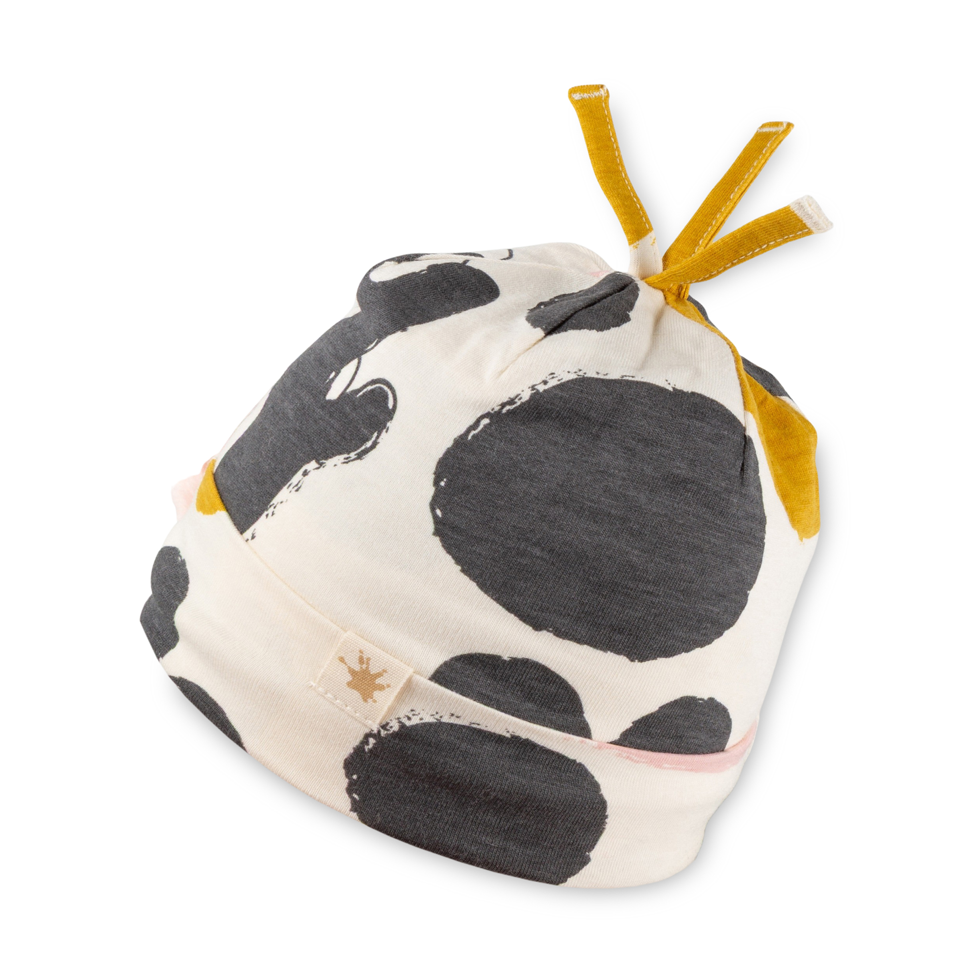 Baby Mütze Schneehase, bunter Print