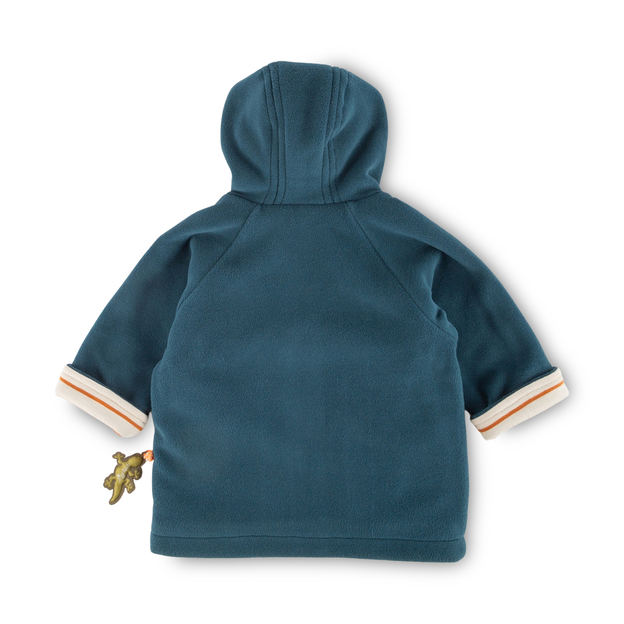 Hooded baby fleece jacket, lined, Jungle